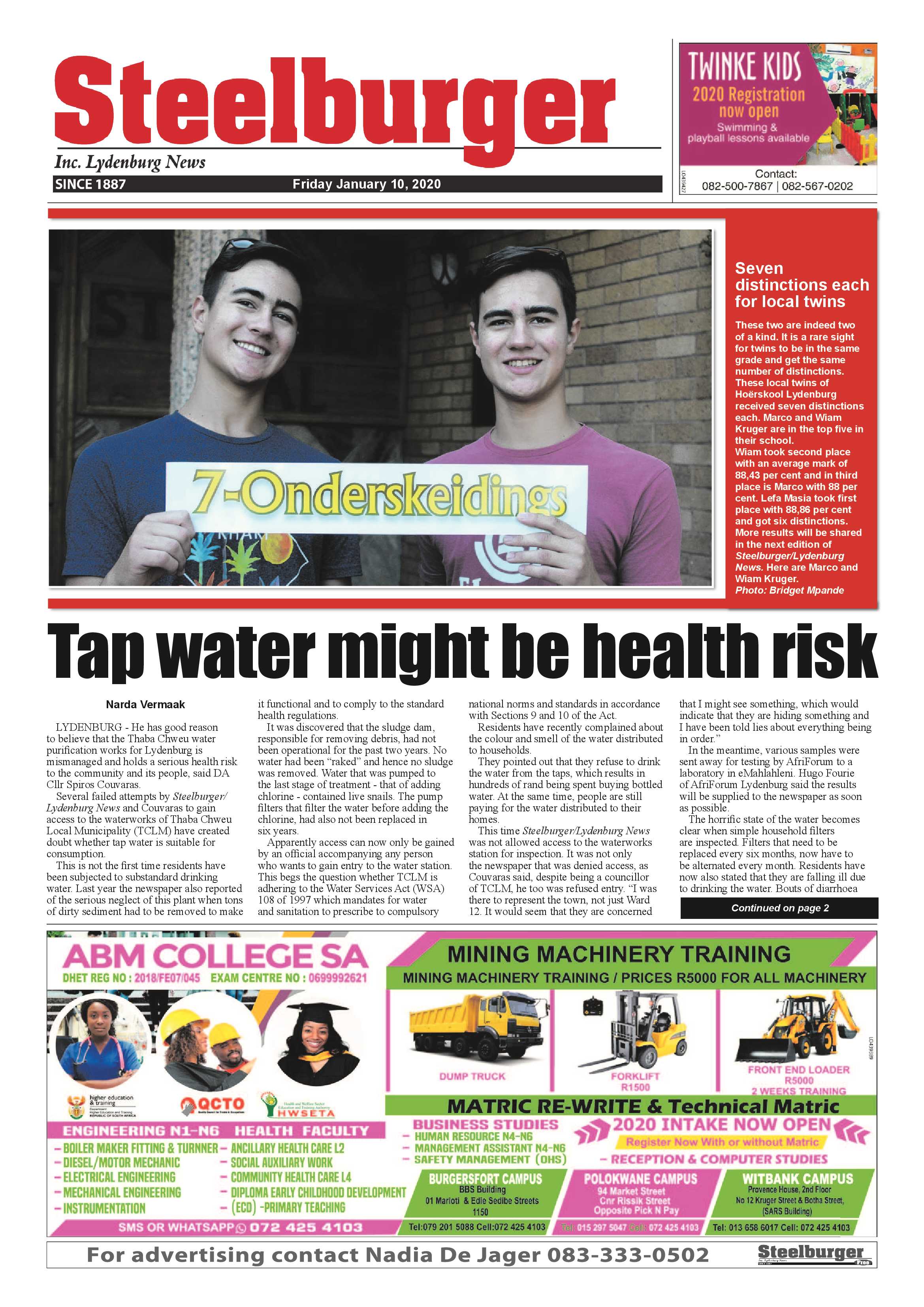 Steelburger News 10 January 2020 Lowvelder