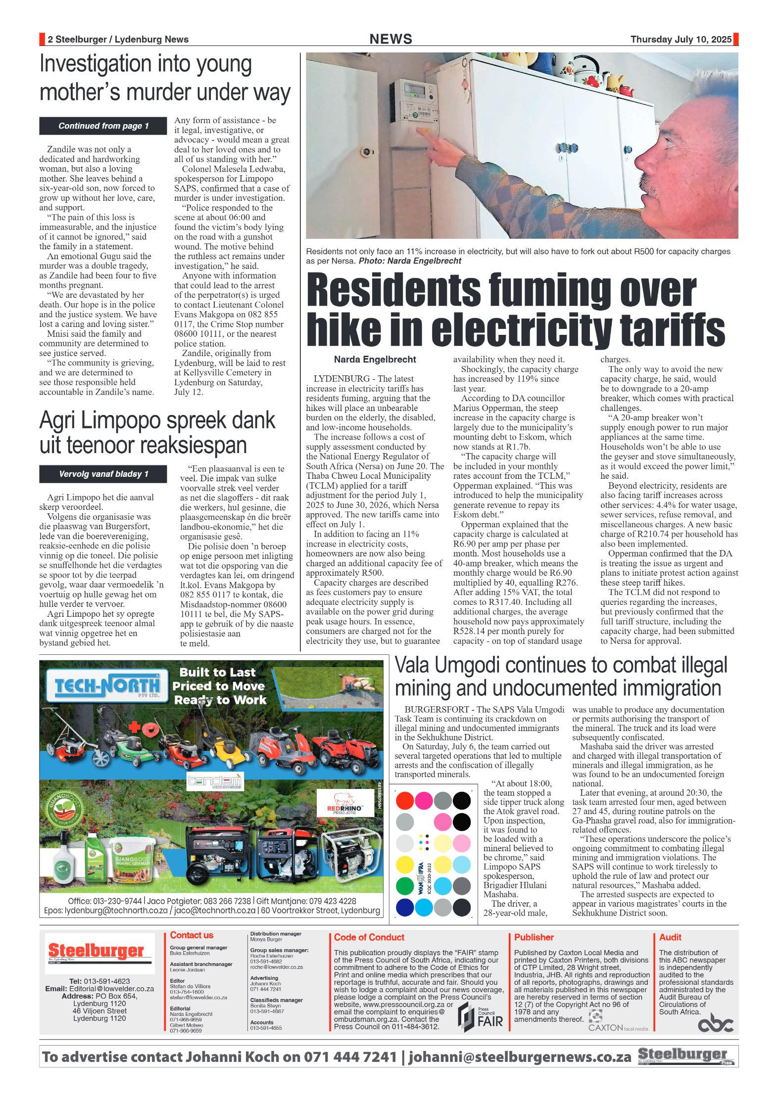 Steelburger News 10 July 2025 page 2