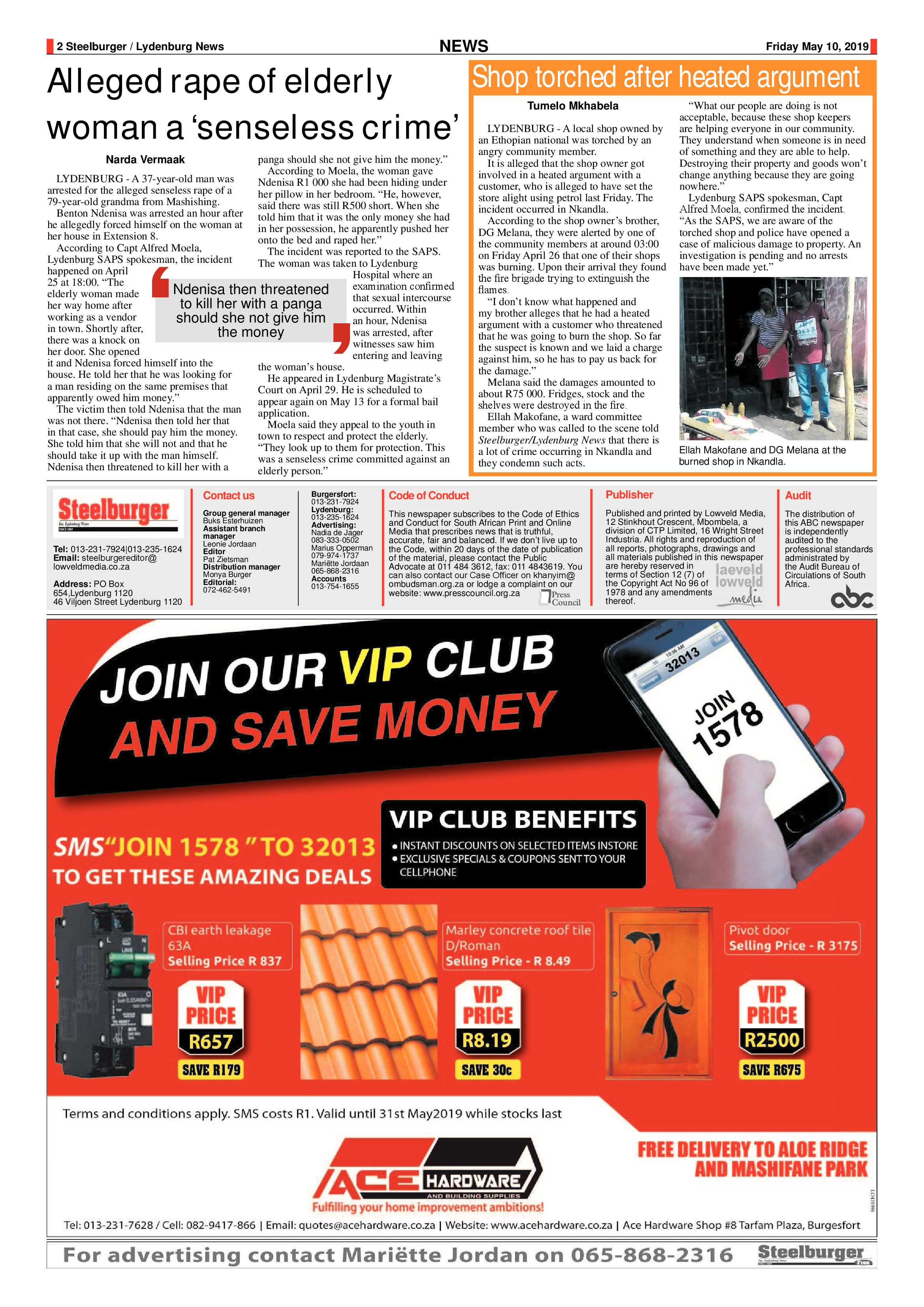 Steelburger News 10 May 2019 page 2