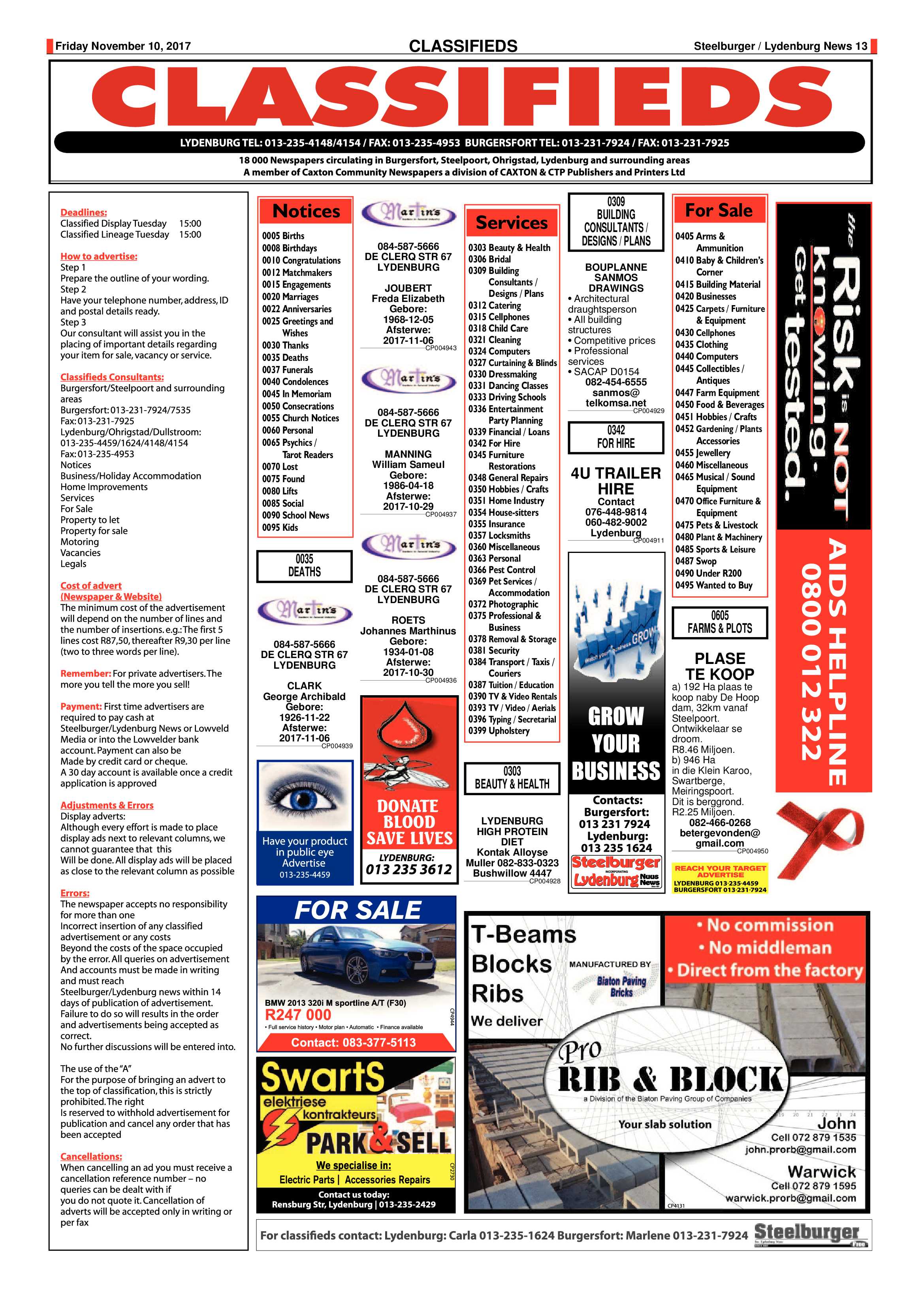 Steelburger News 10 November 2017 page 13