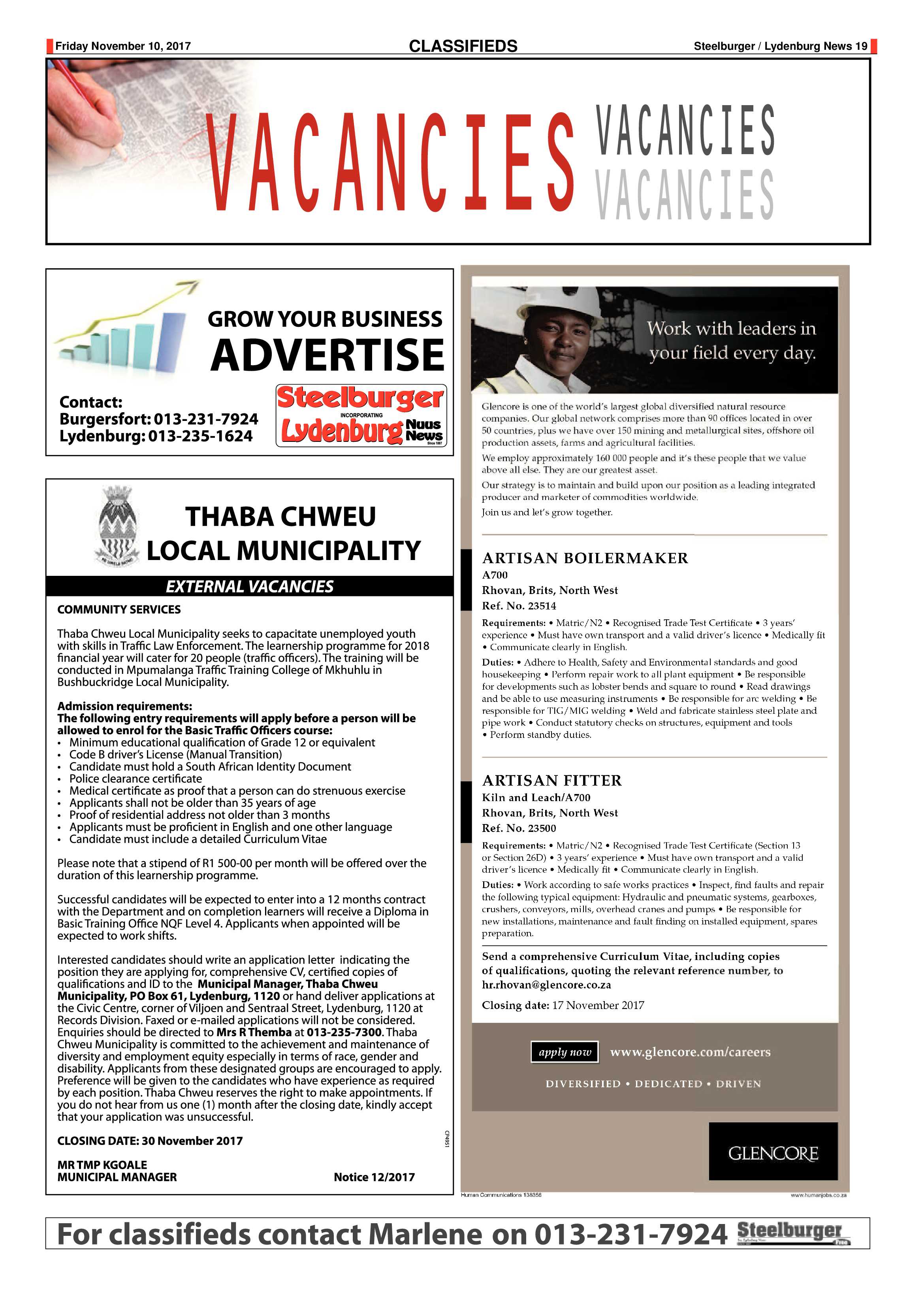 Steelburger News 10 November 2017 page 19