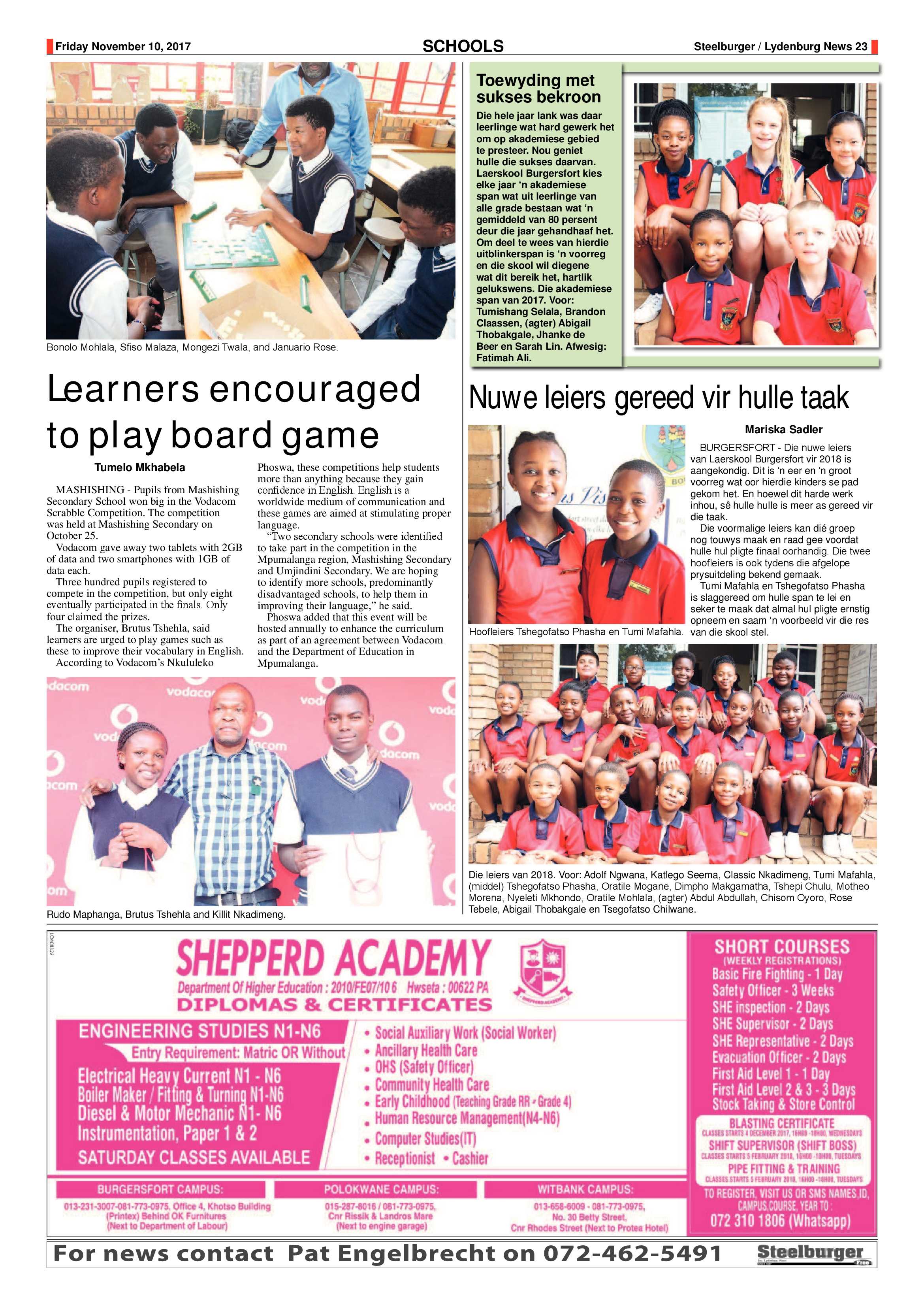 Steelburger News 10 November 2017 page 23