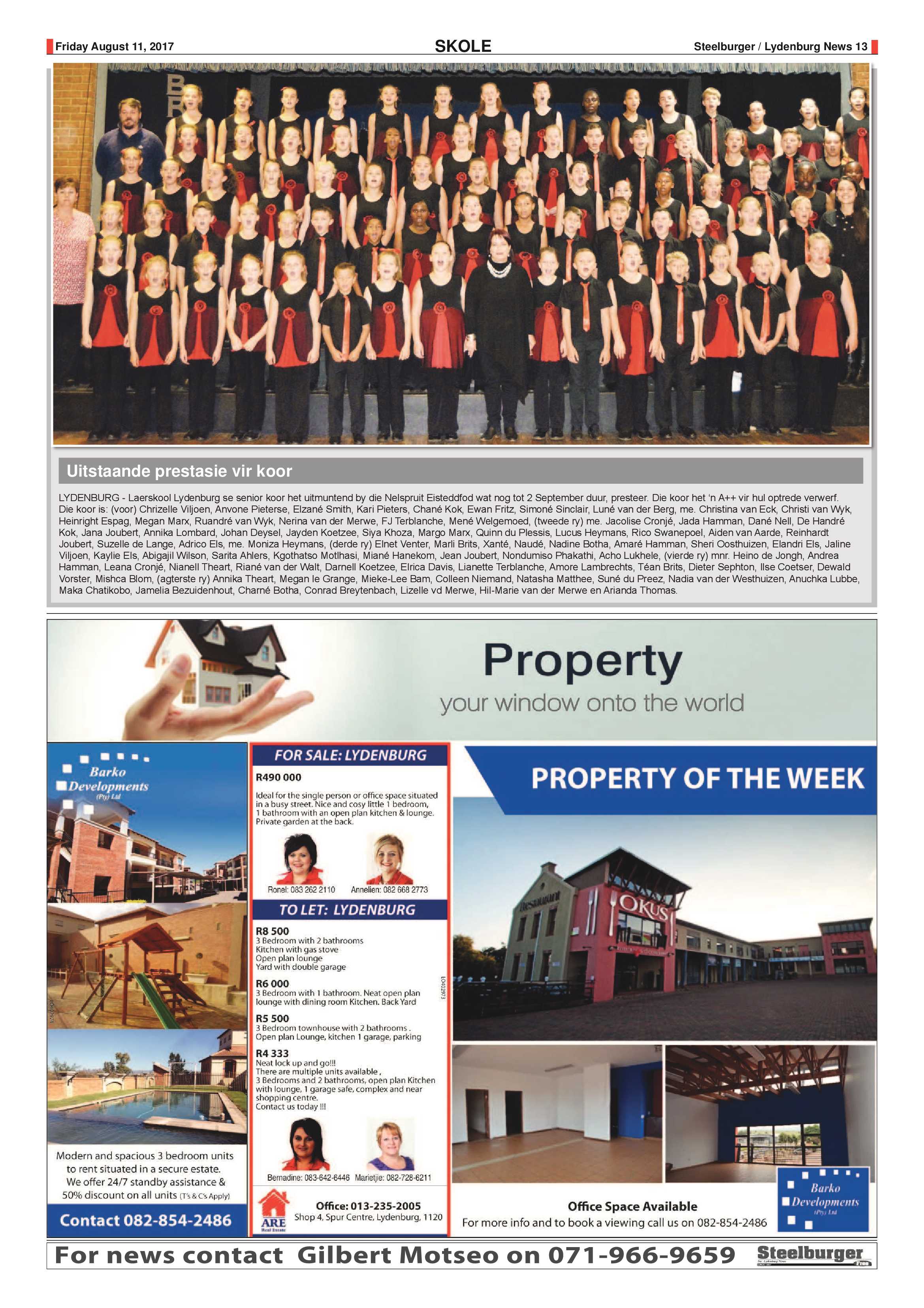 Steelburger News 11 August 2017 page 13