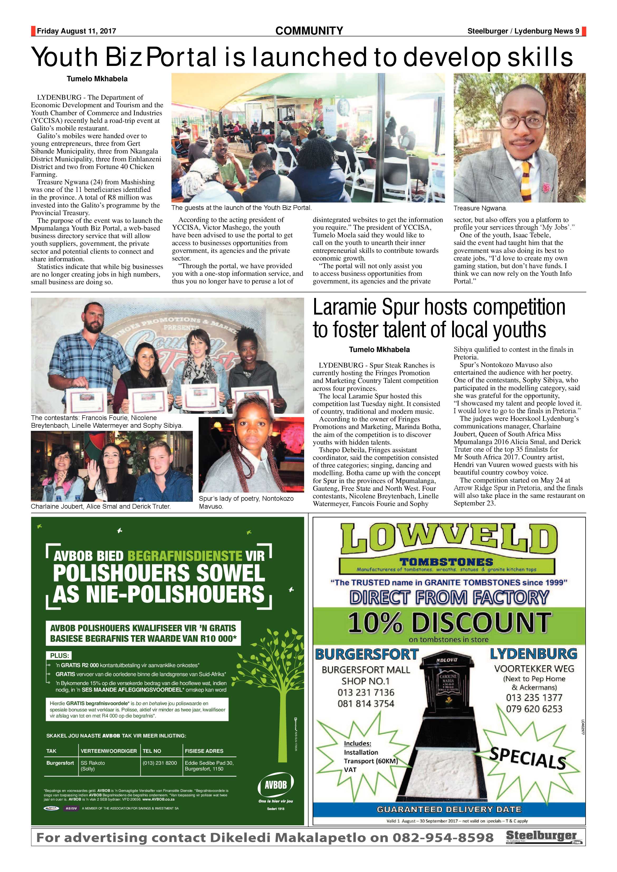 Steelburger News 11 August 2017 page 9