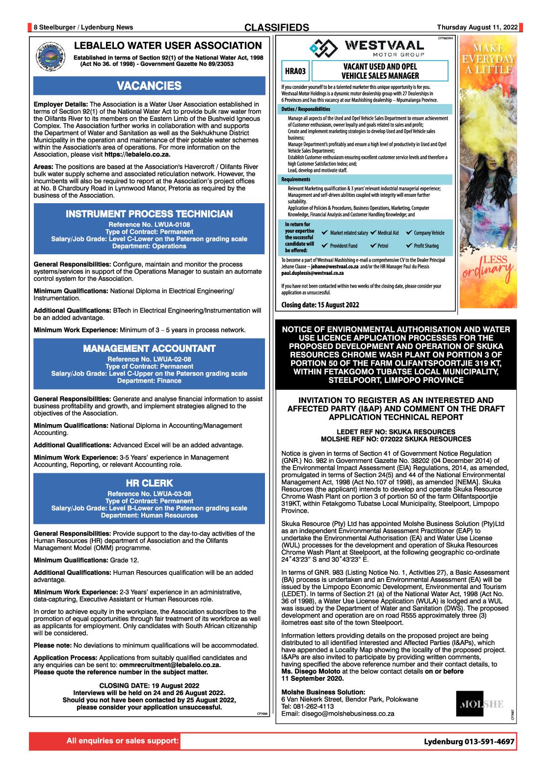 Steelburger News 11 August 2022 page 8