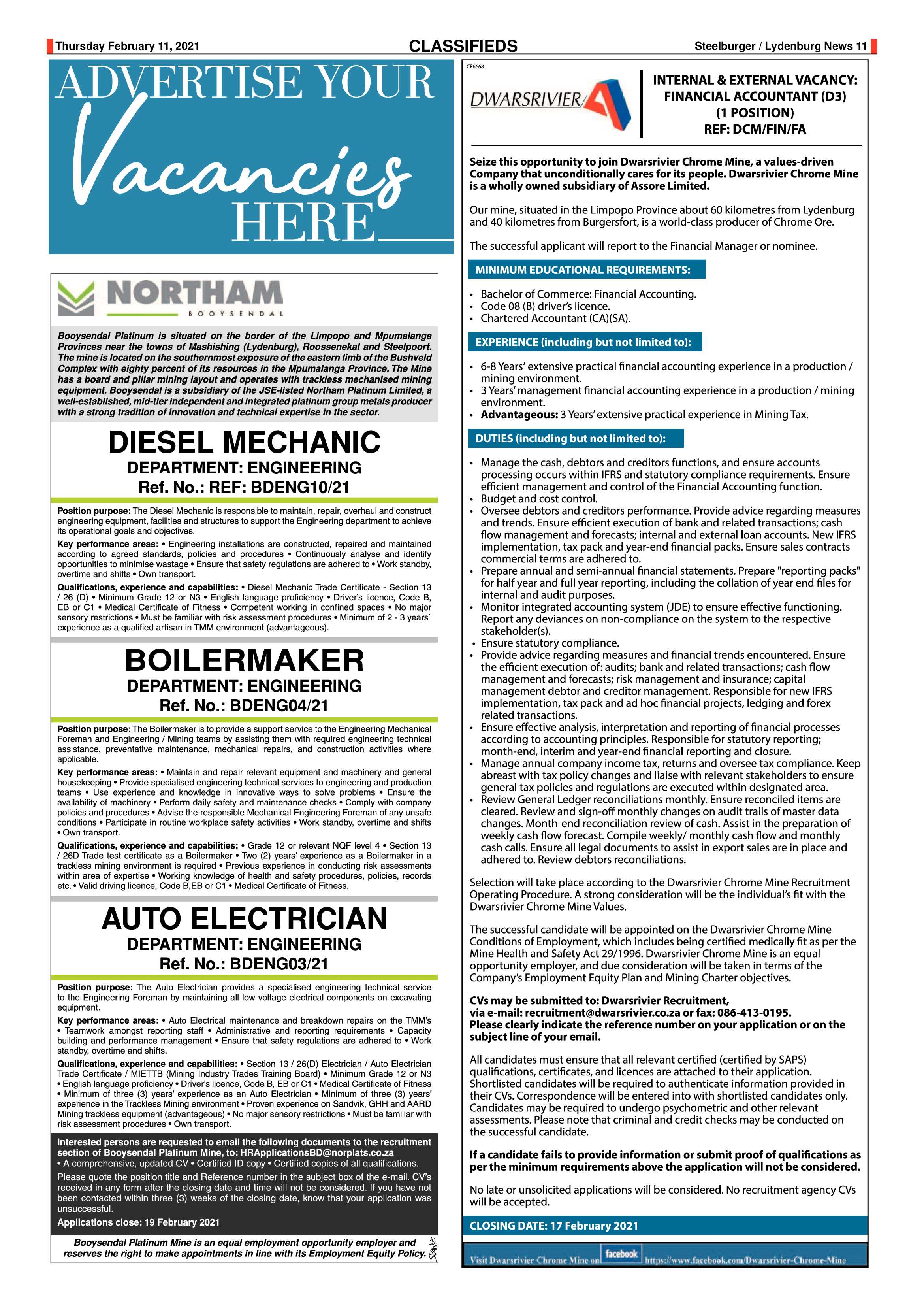 Steelburger news 11 February 2021 page 11