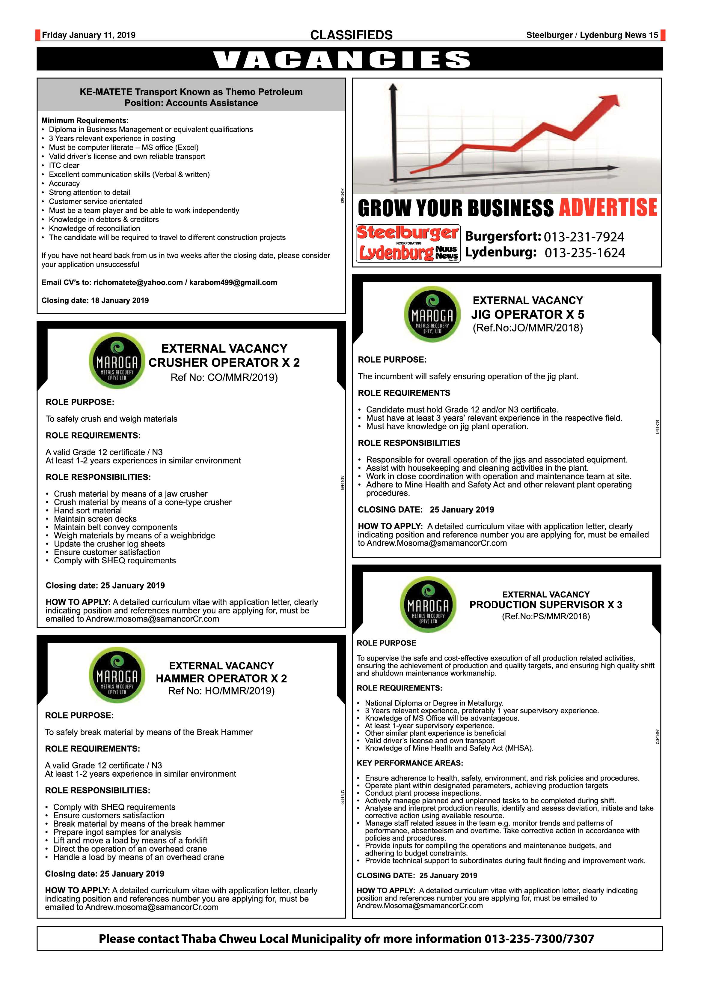 Steelburger News 11 January 2019 page 15