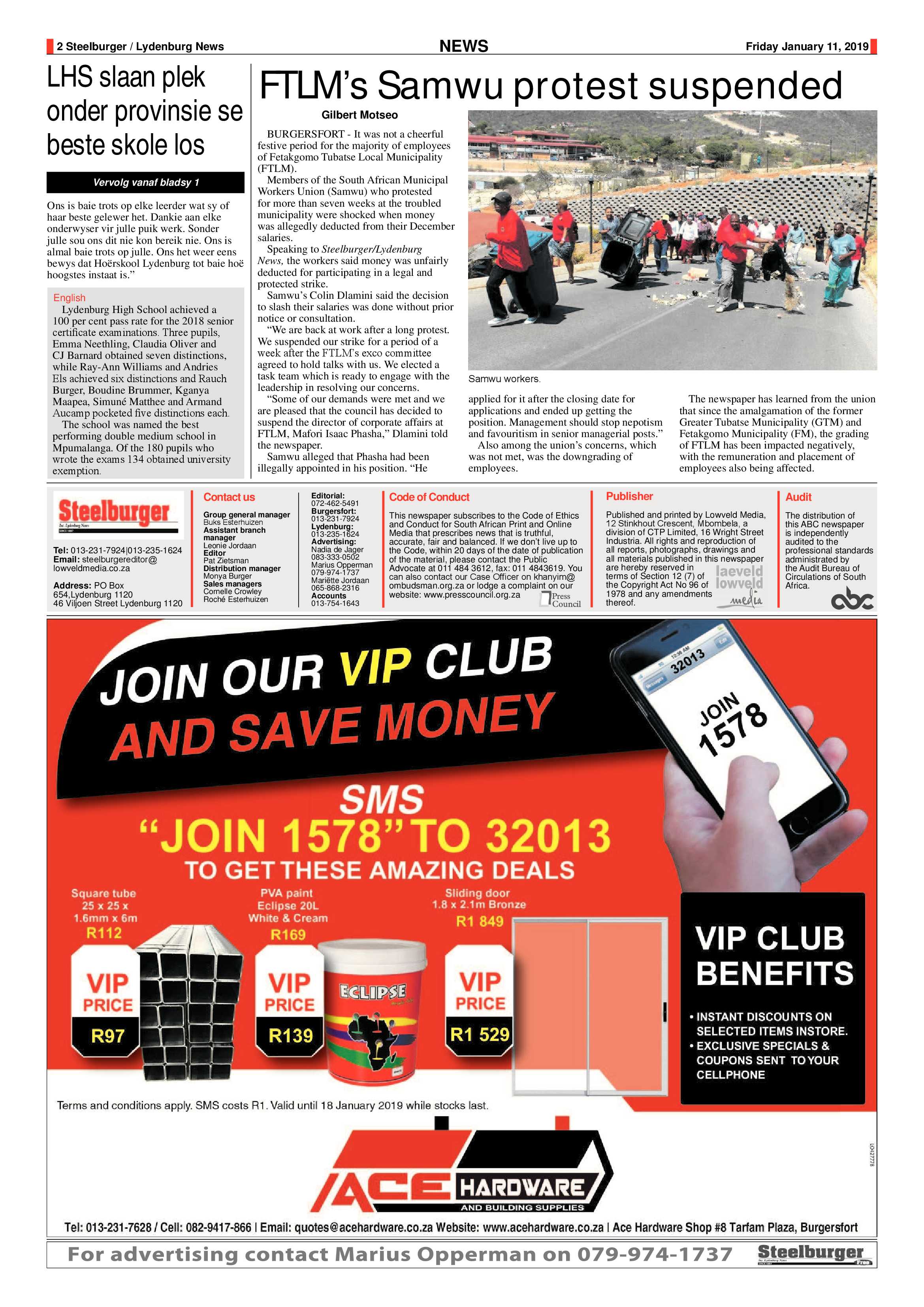 Steelburger News 11 January 2019 page 2