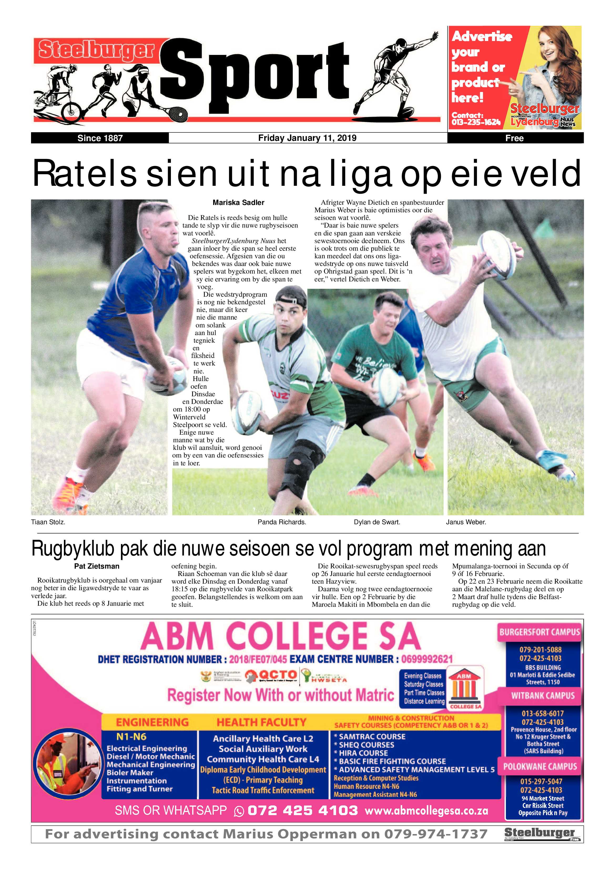 Steelburger News 11 January 2019 page 20