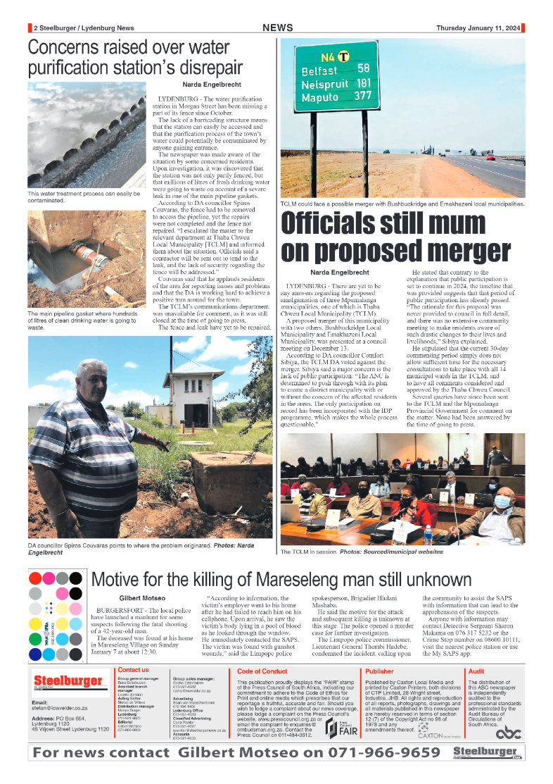 Steelburger news 11 January 2024 page 2