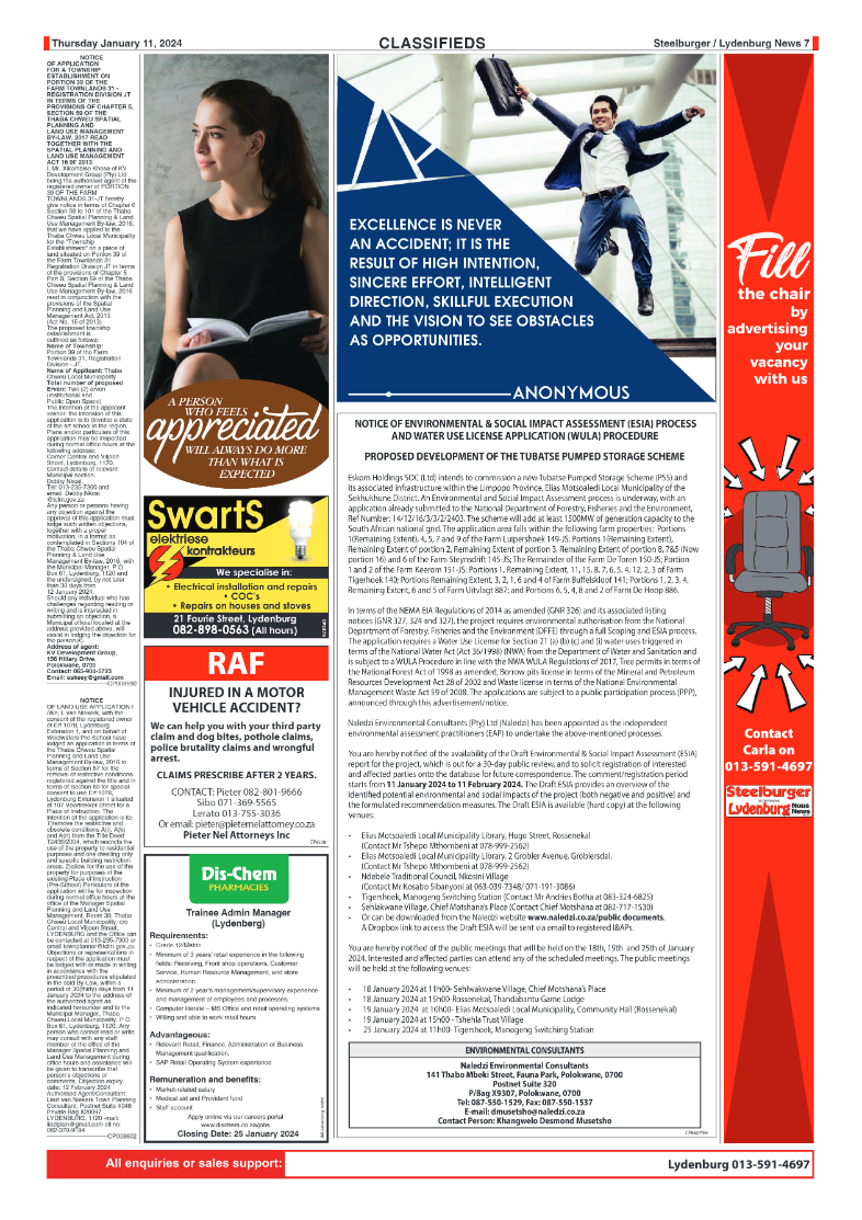 Steelburger news 11 January 2024 page 7