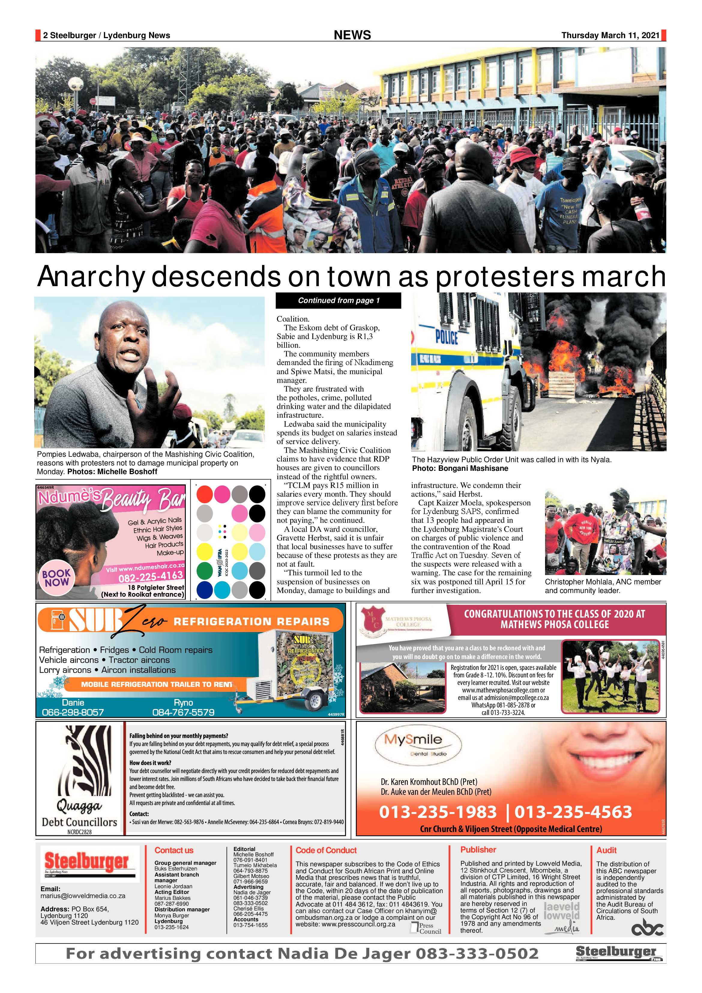Steelburger News 11 March 2021 page 2