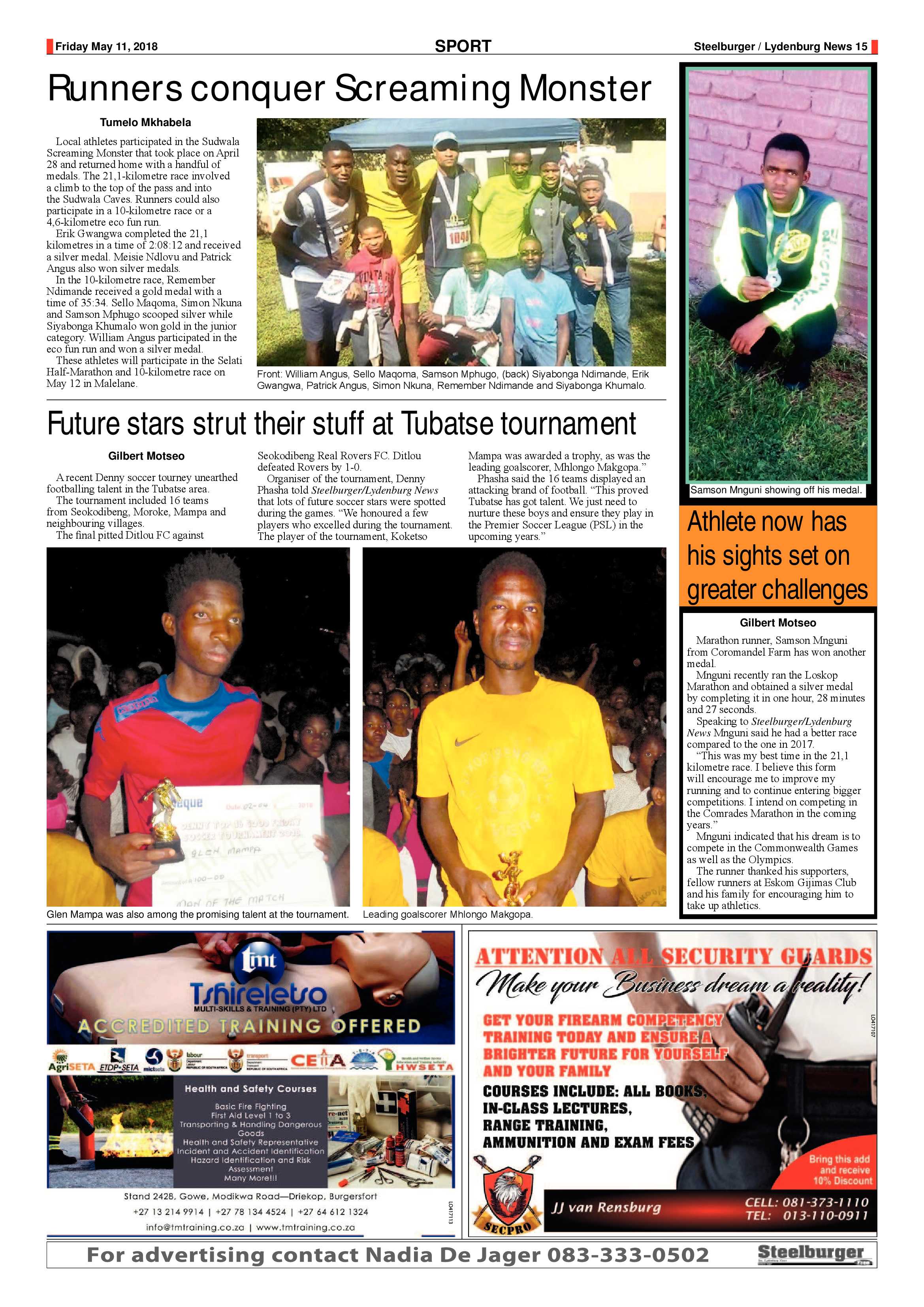 Steelburger News 11 May 2018 page 15