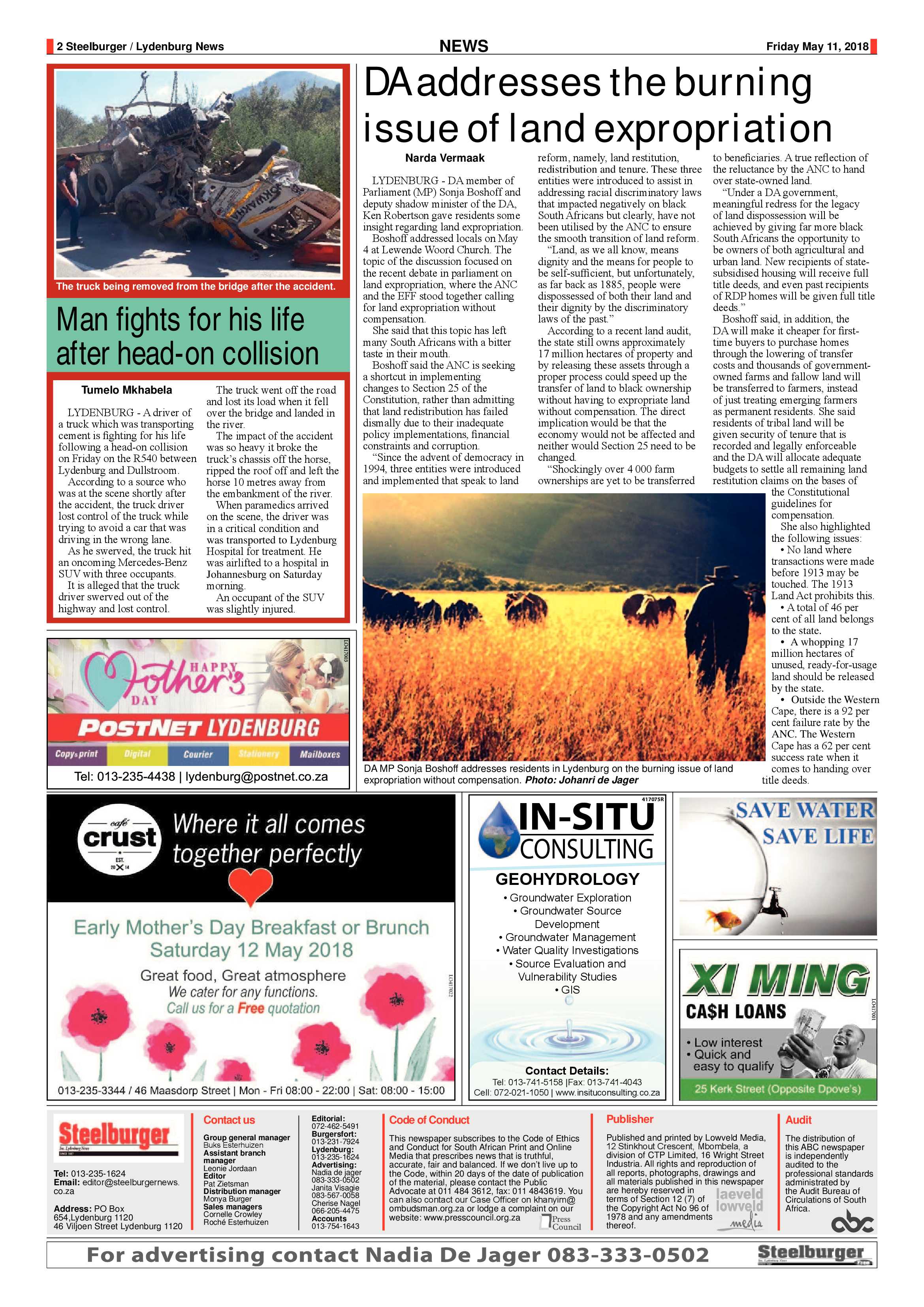 Steelburger News 11 May 2018 page 2