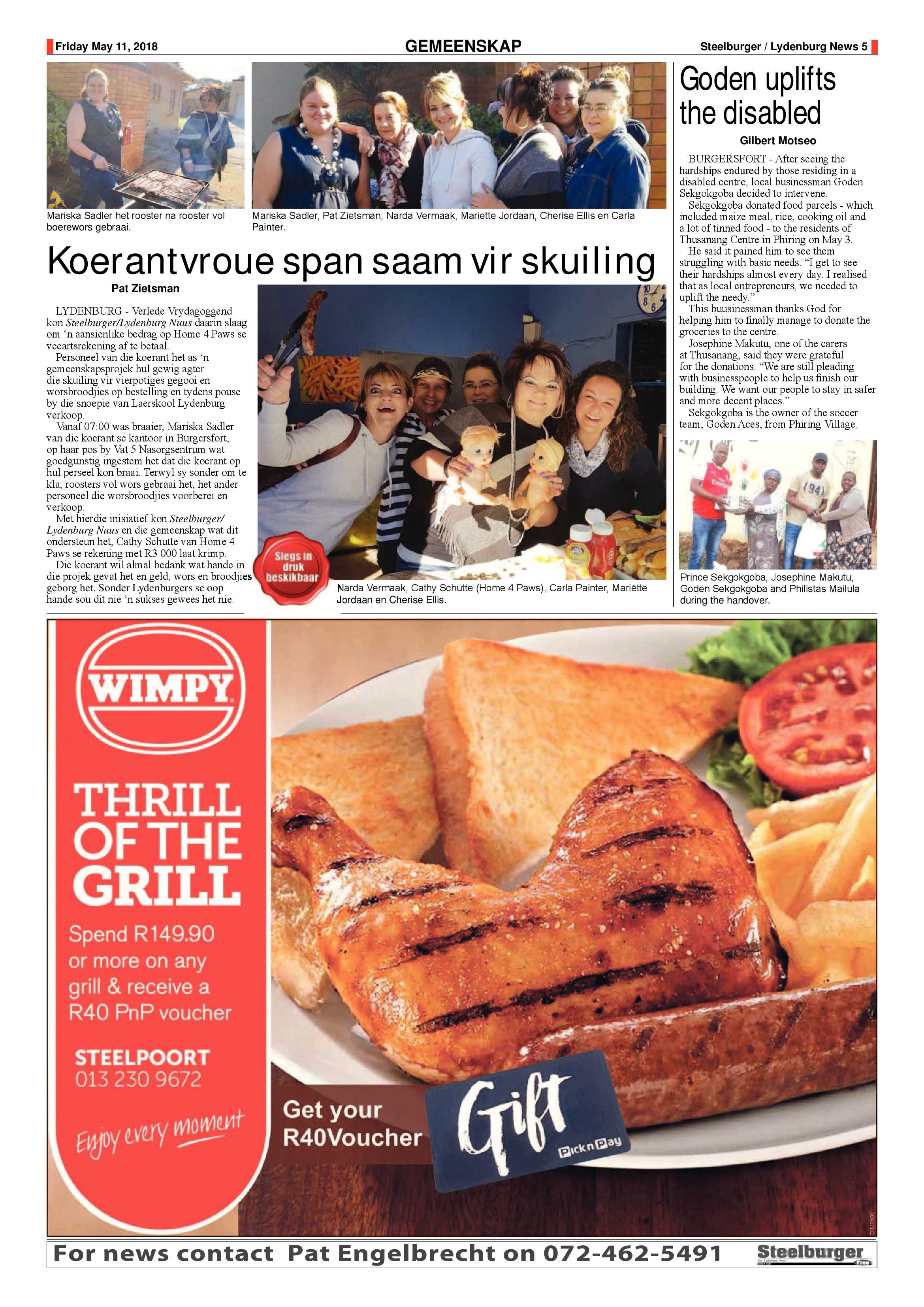 Steelburger News 11 May 2018 page 5