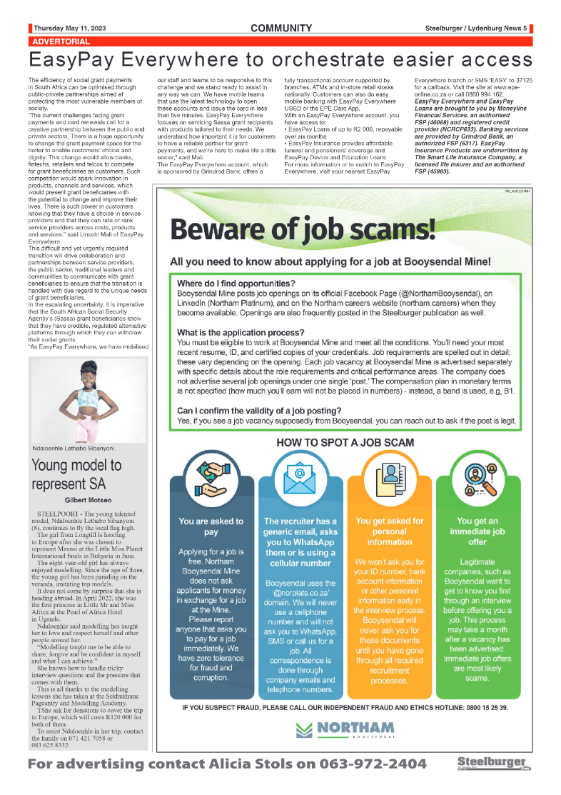 Steelburger News 11 May 2023 page 5