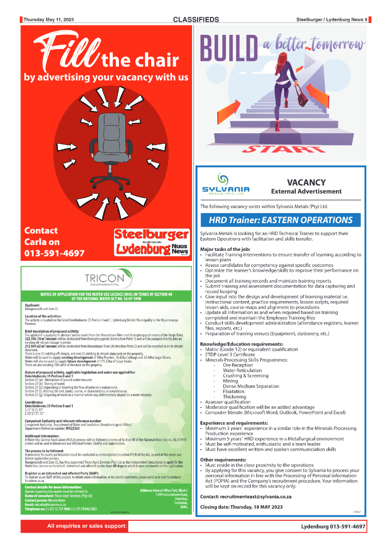 Steelburger News 11 May 2023 page 9