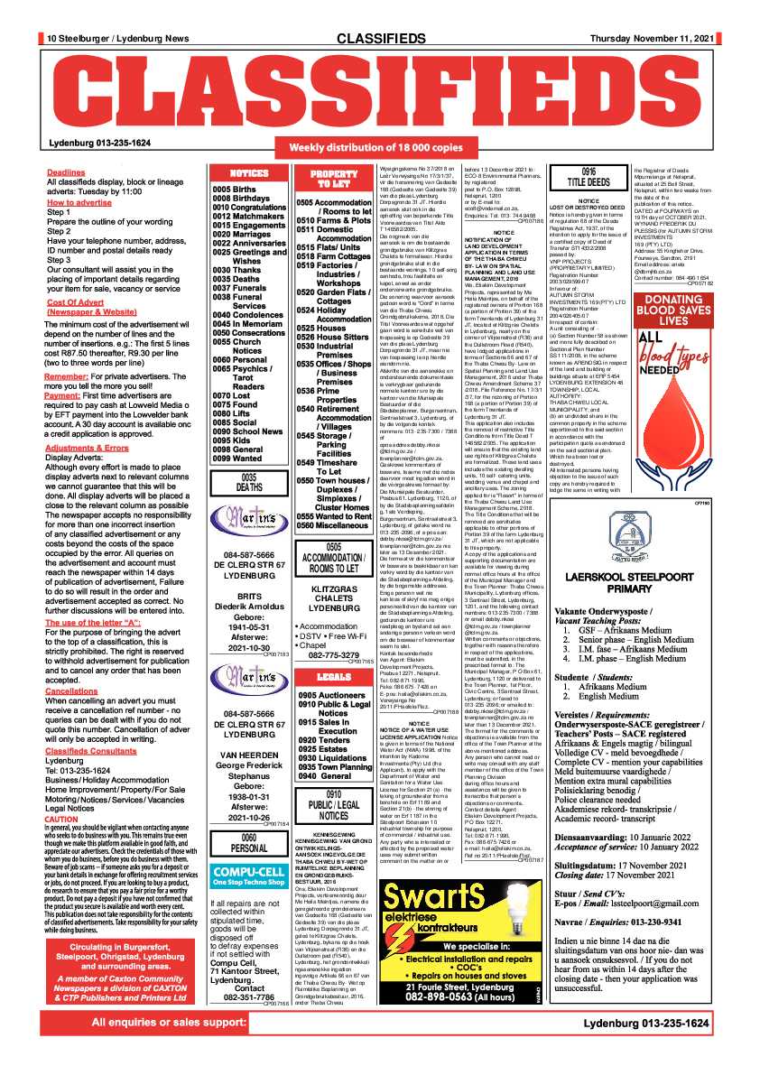 Steelburger News 11 November 2021 page 10