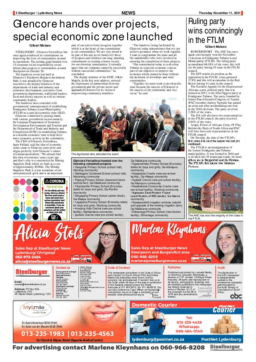 Steelburger News 11 November 2021 page 2
