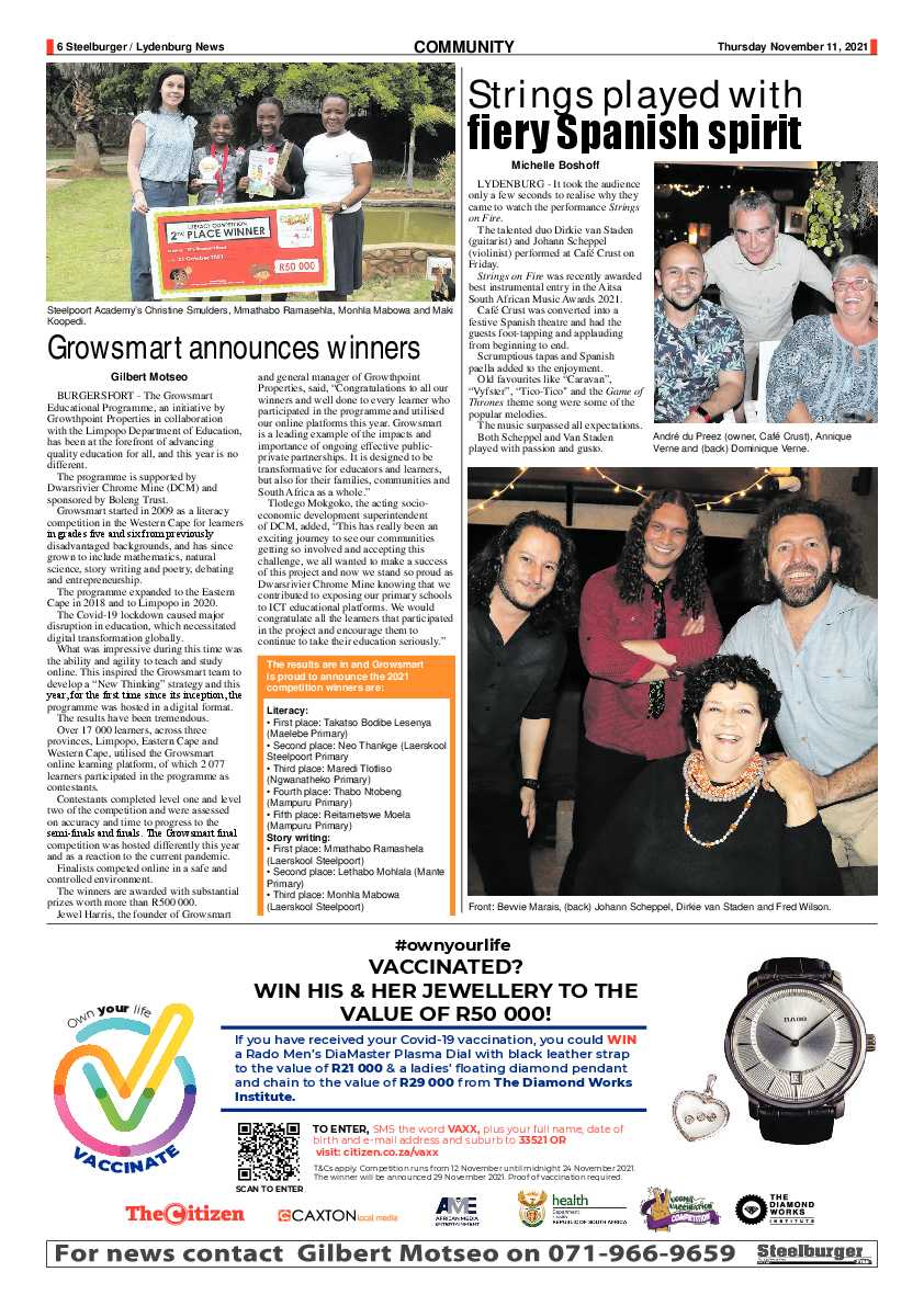 Steelburger News 11 November 2021 page 6