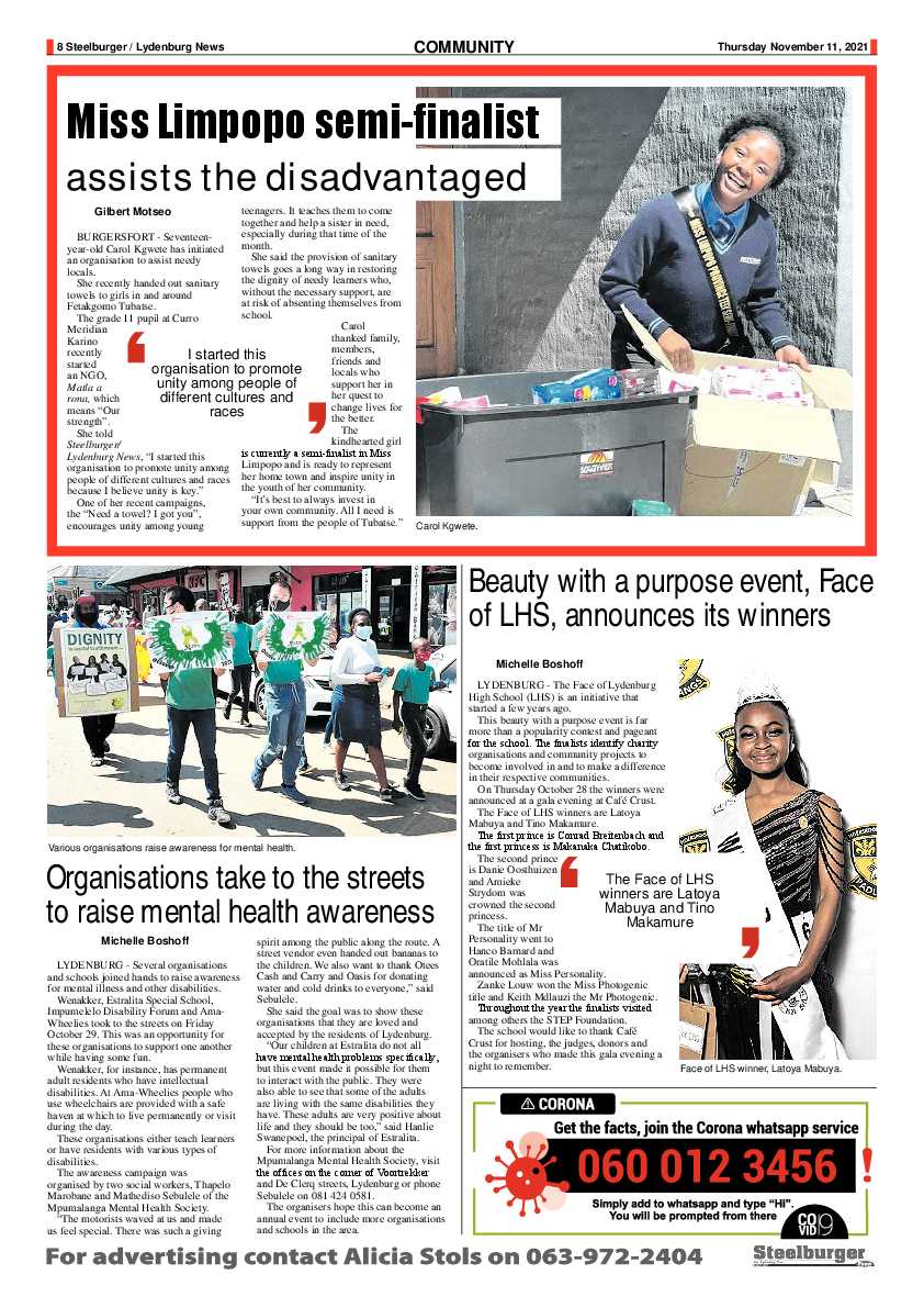 Steelburger News 11 November 2021 page 8