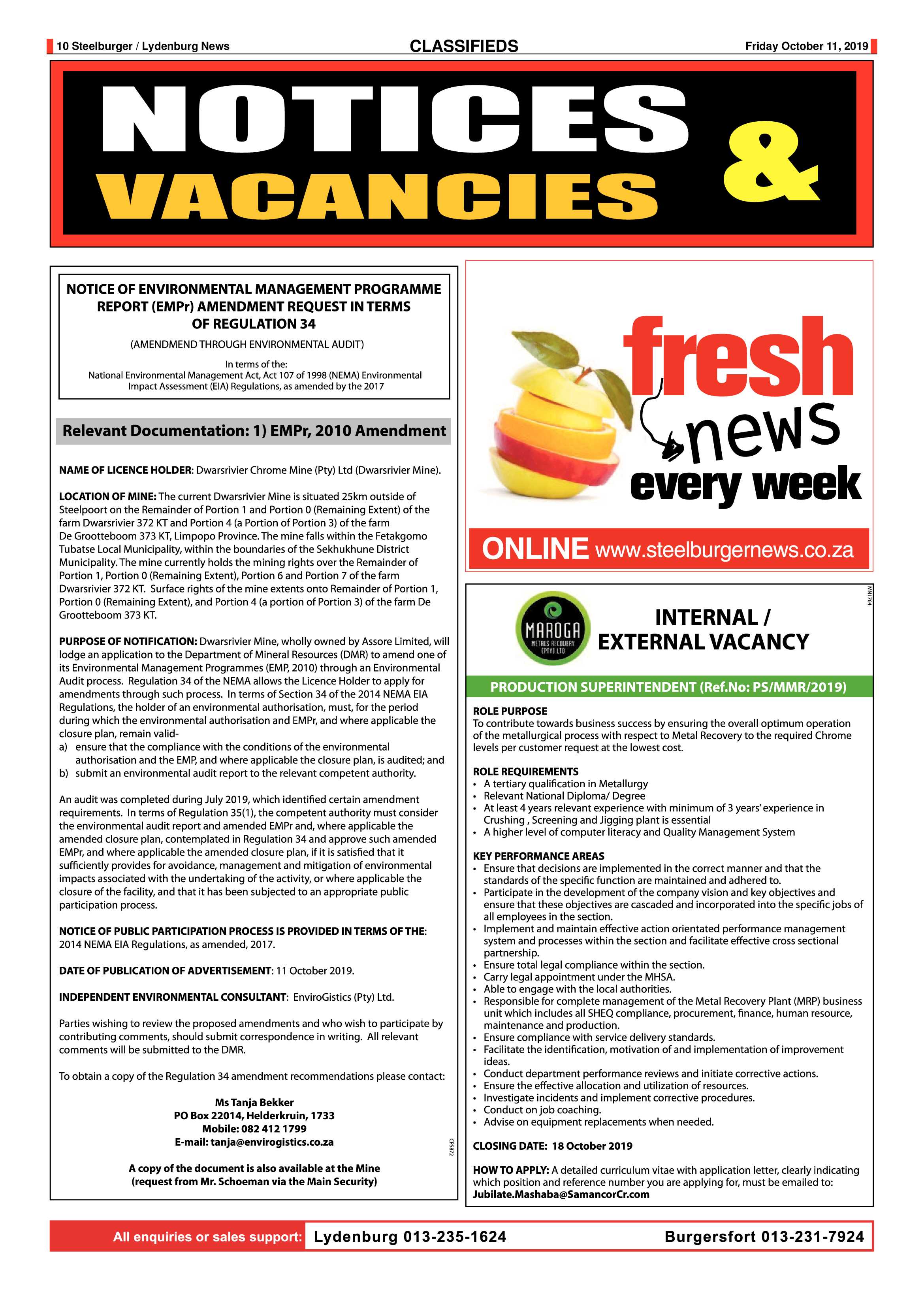 Steelburger News 11 October 2019 page 10