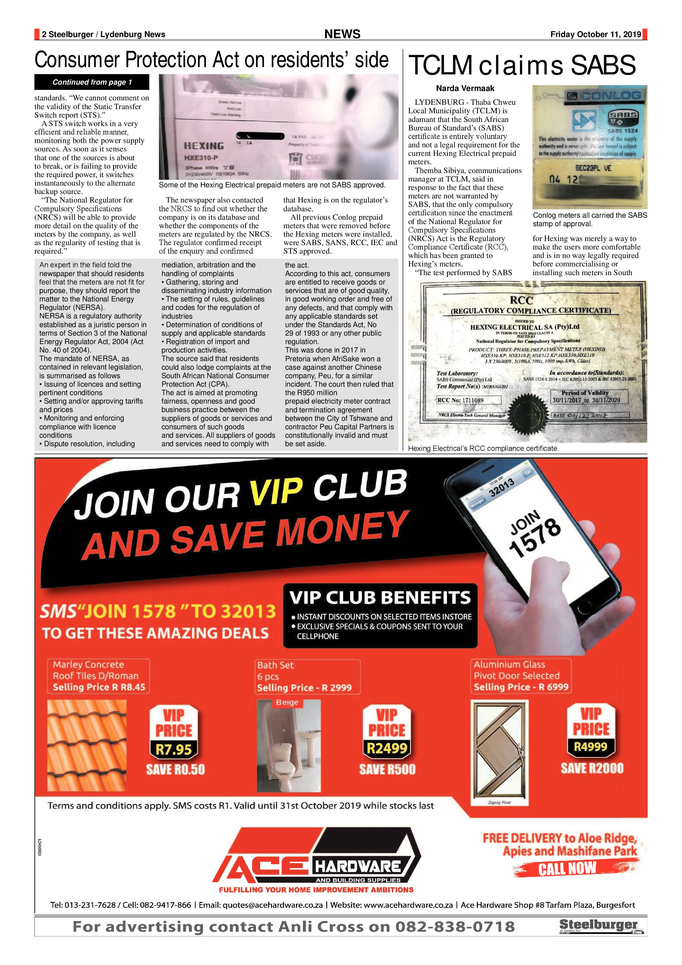Steelburger News 11 October 2019 page 2
