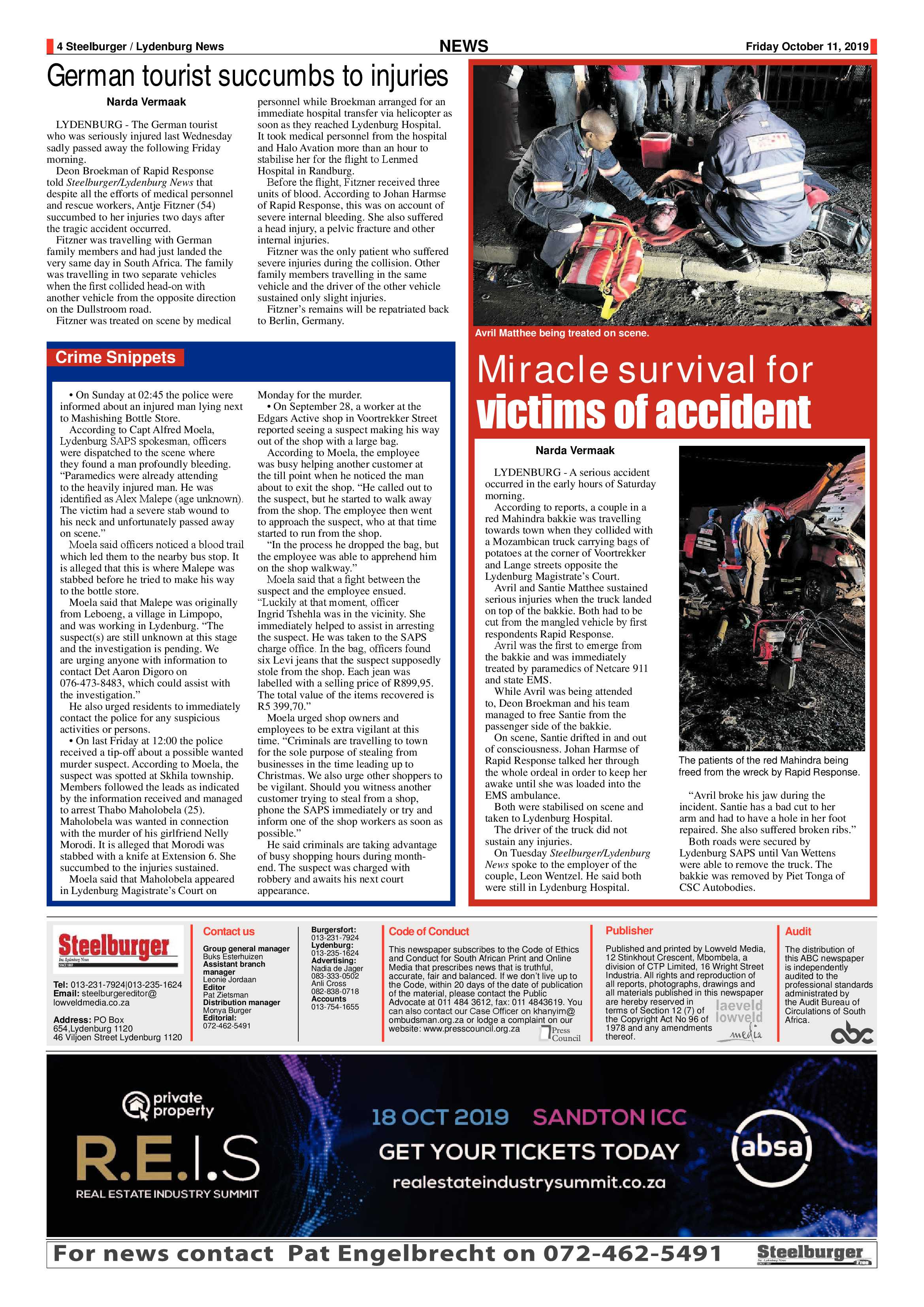 Steelburger News 11 October 2019 page 4