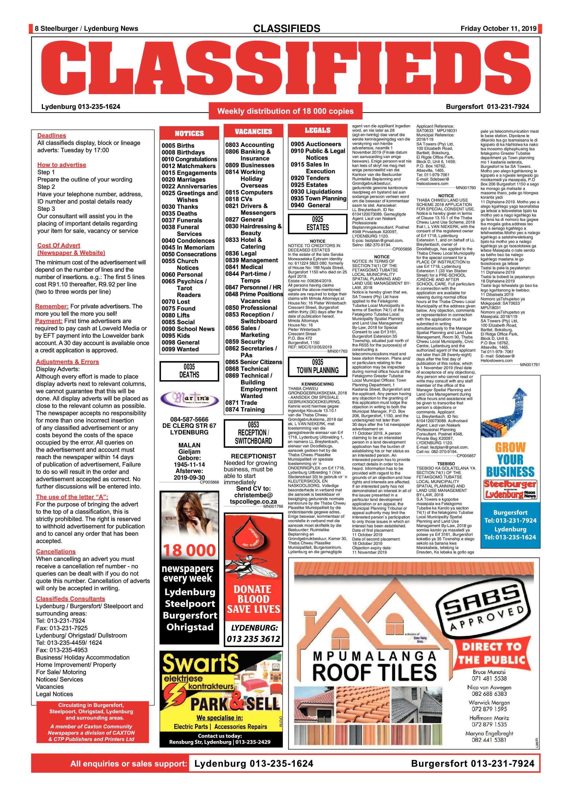 Steelburger News 11 October 2019 page 8