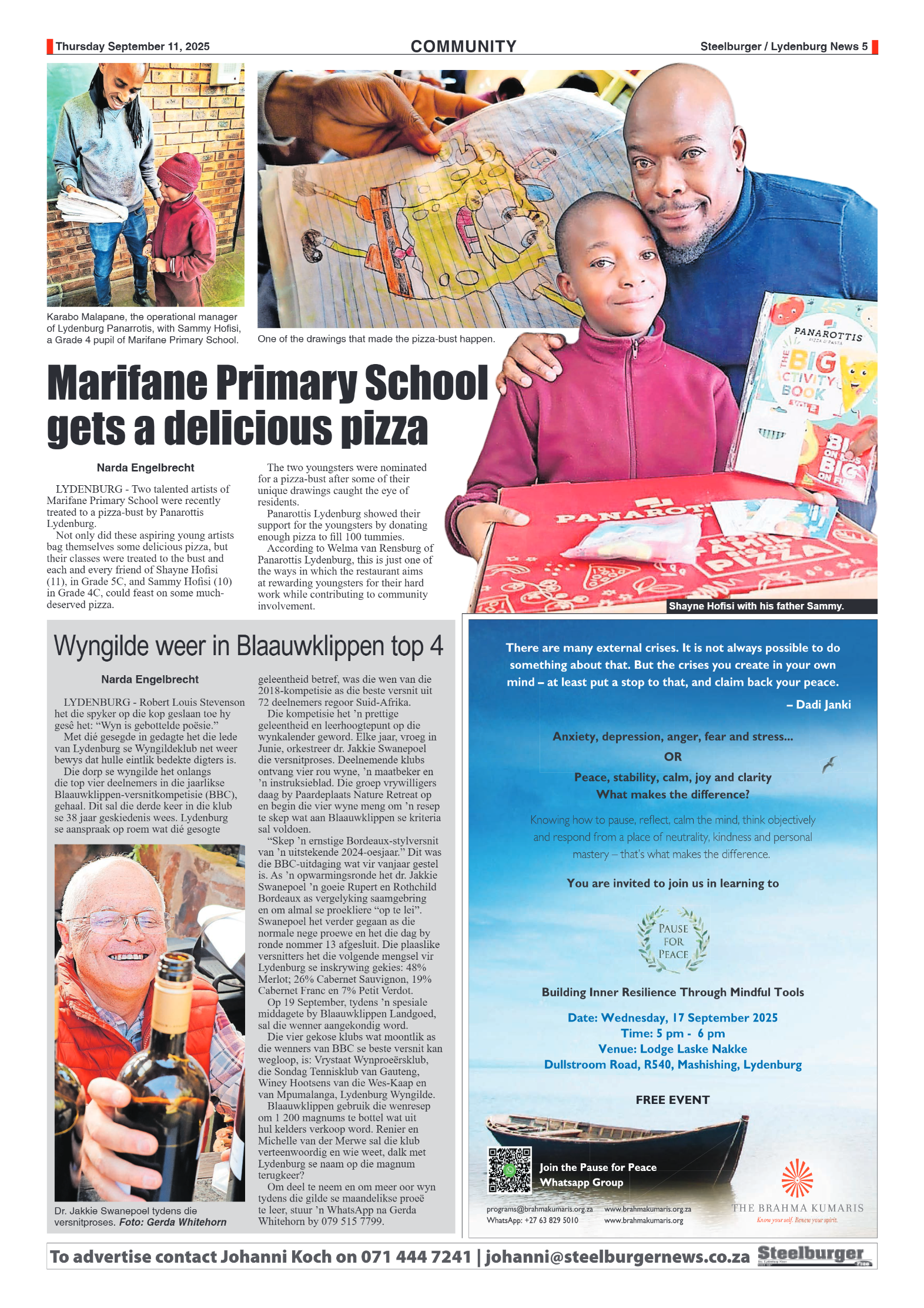 Steelburger News 11 September 2025 page 5