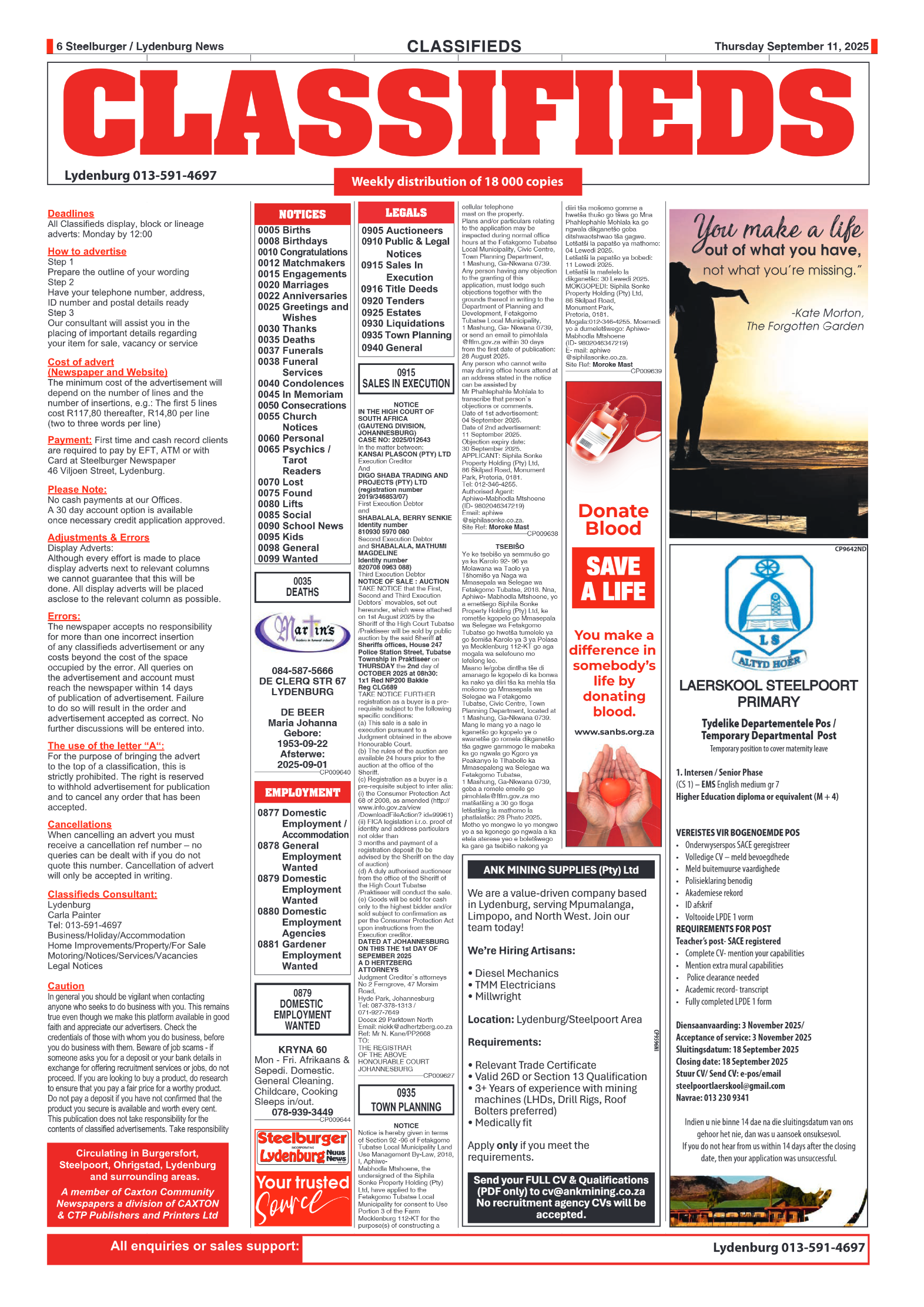 Steelburger News 11 September 2025 page 6