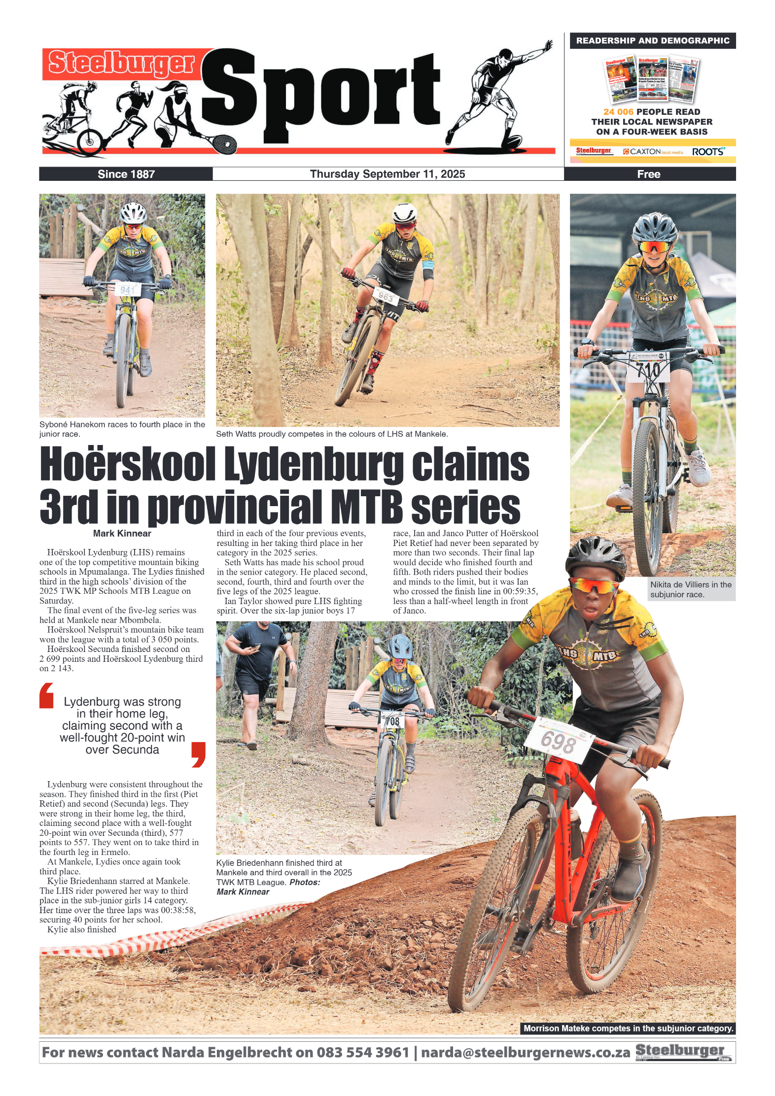 Steelburger News 11 September 2025 page 8