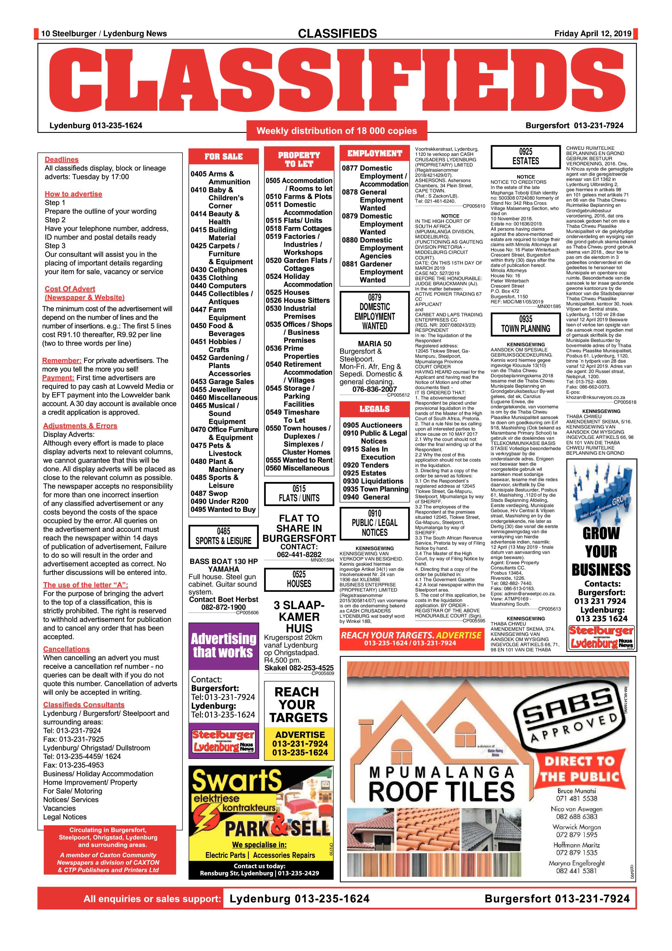 Steelburger News 12 April 2019 page 10