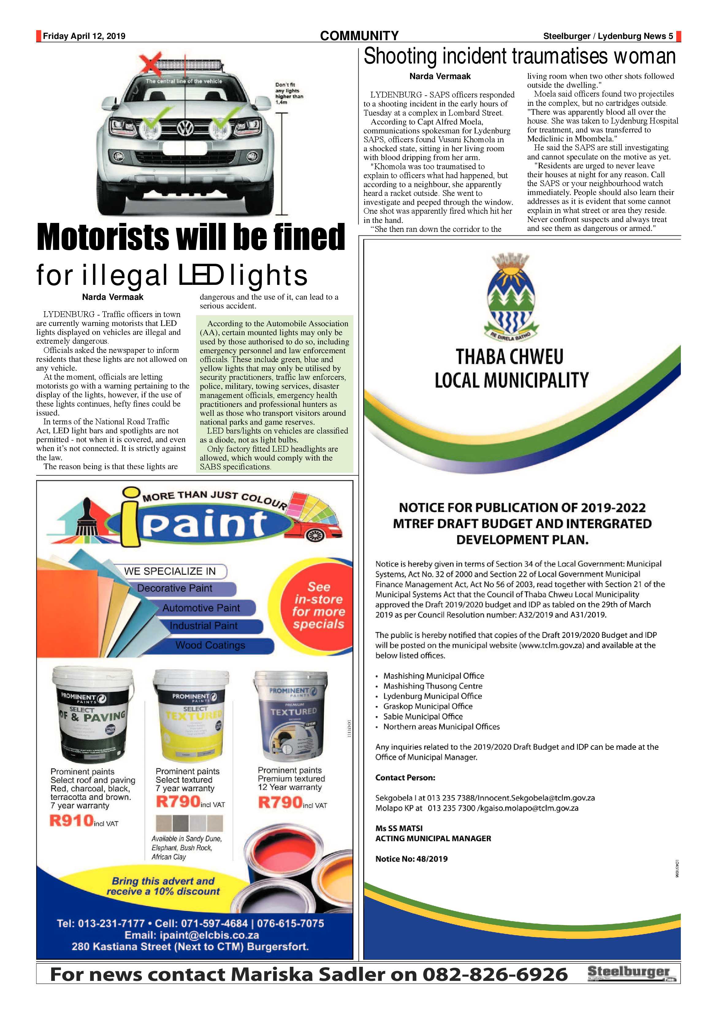 Steelburger News 12 April 2019 page 5