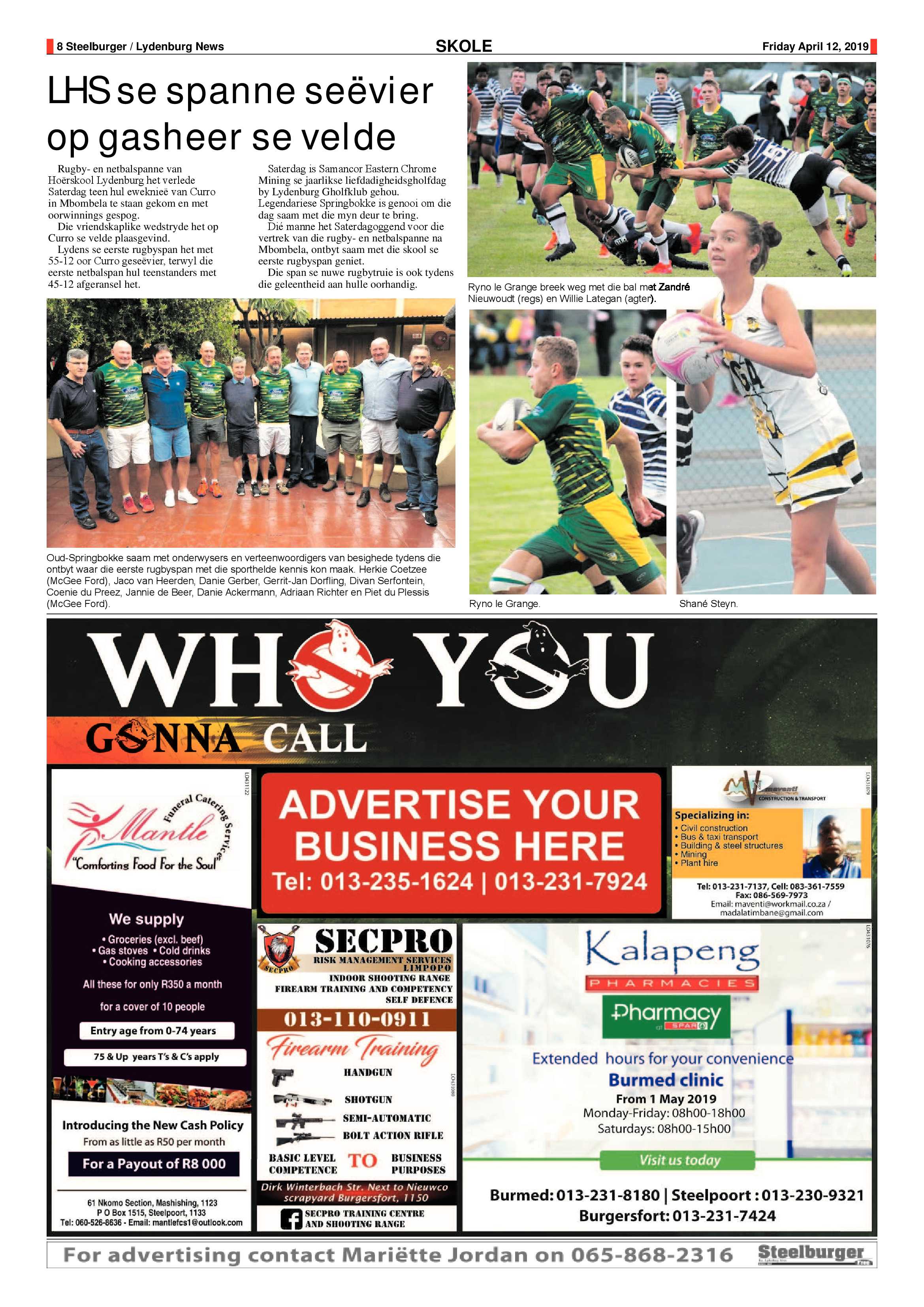 Steelburger News 12 April 2019 page 8
