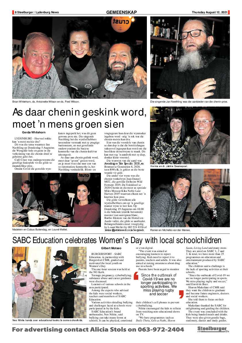 Steelburger News 12 August 2021 page 8