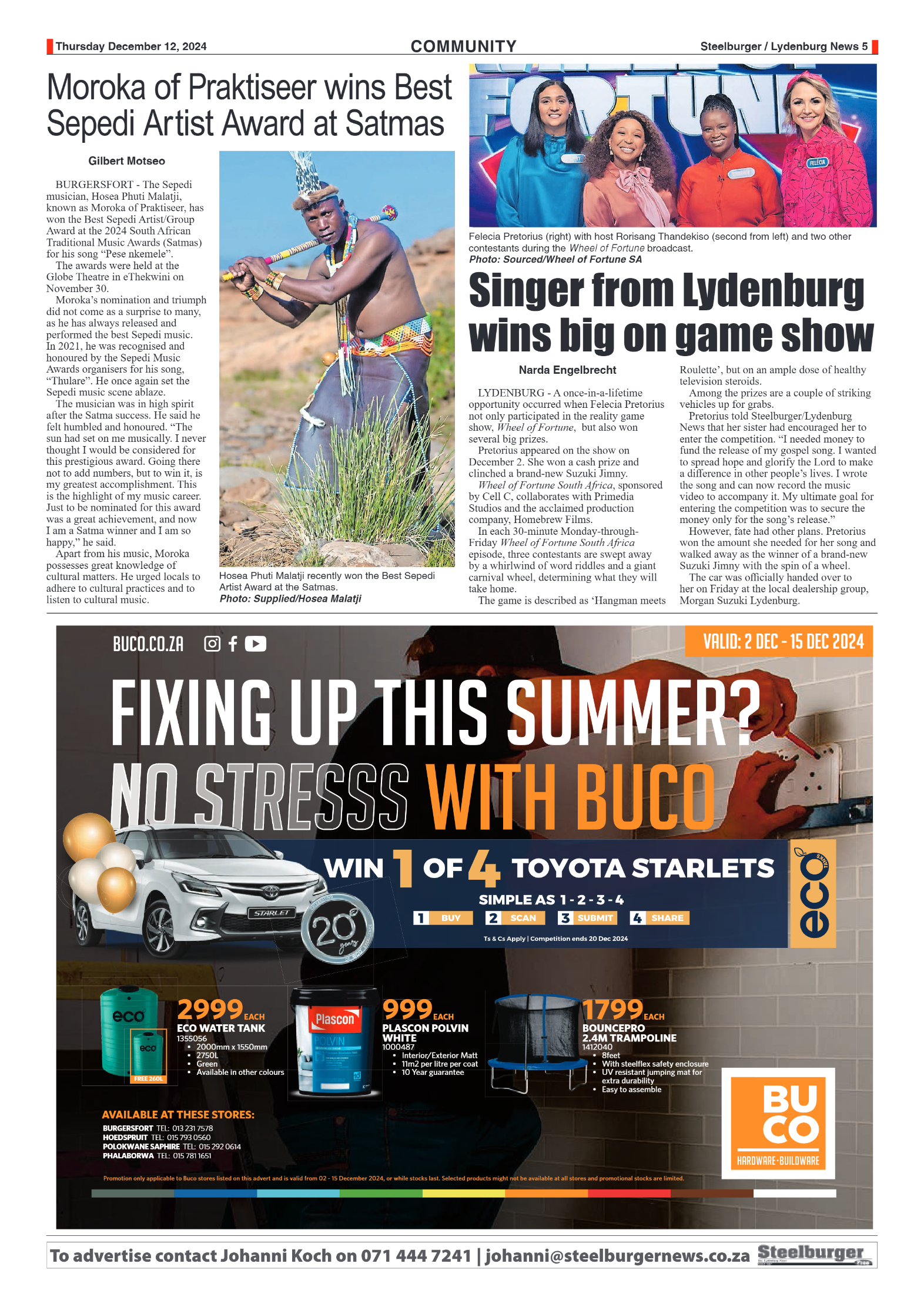 Steelburger News 12 December 2024 page 5