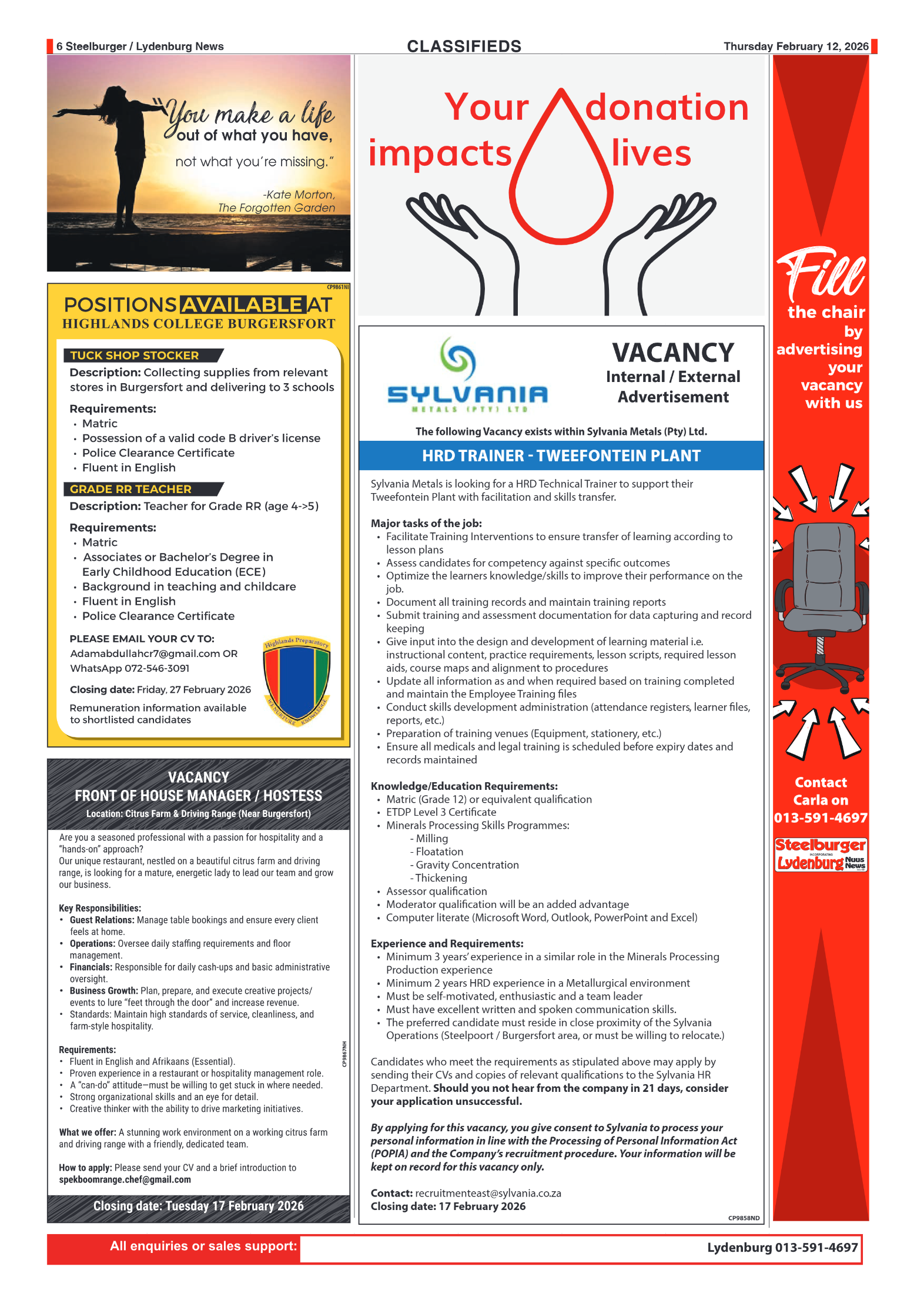 Steelburger News 12 February 2026 page 6