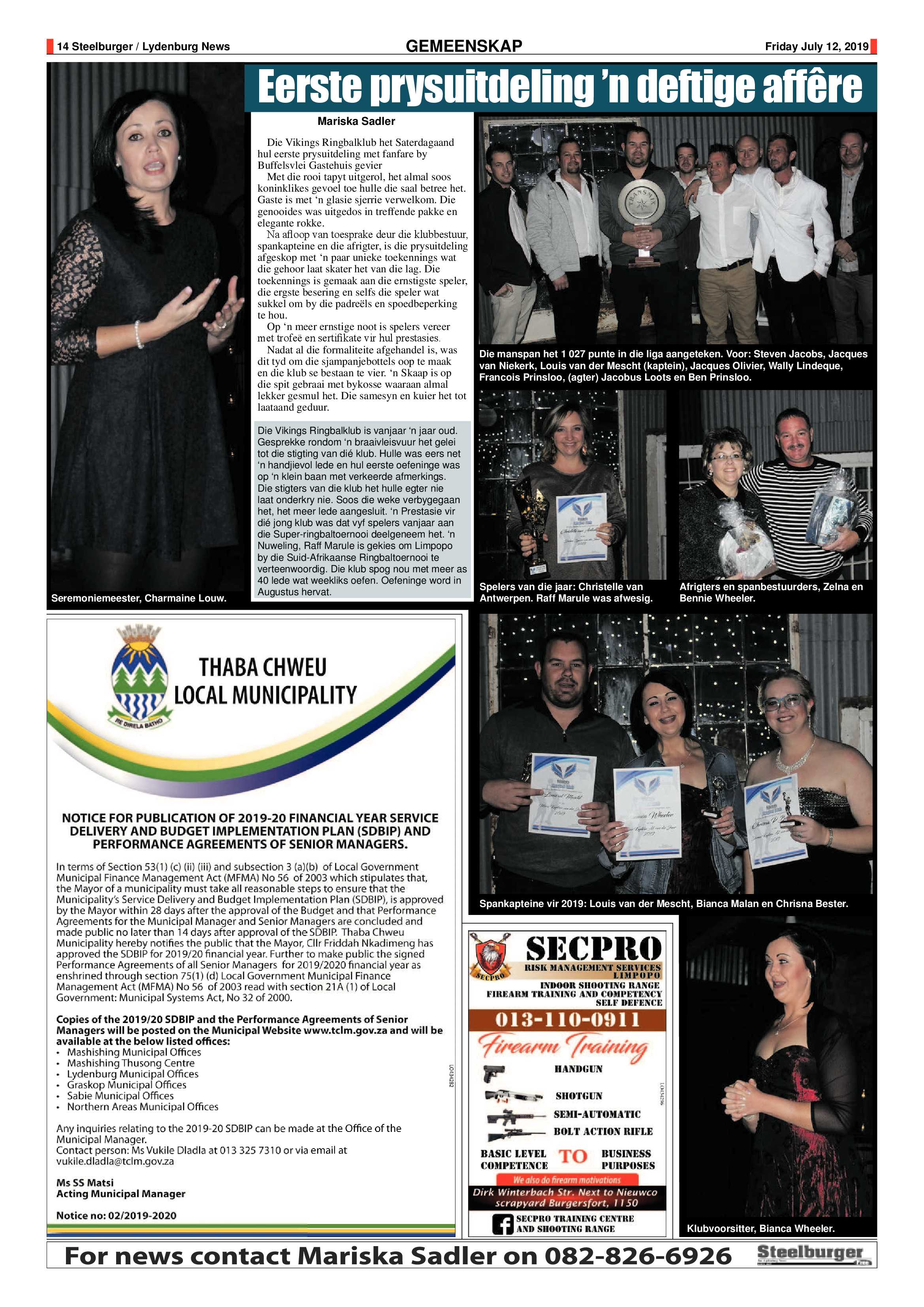 Steelburger News 12 July 2019 page 14