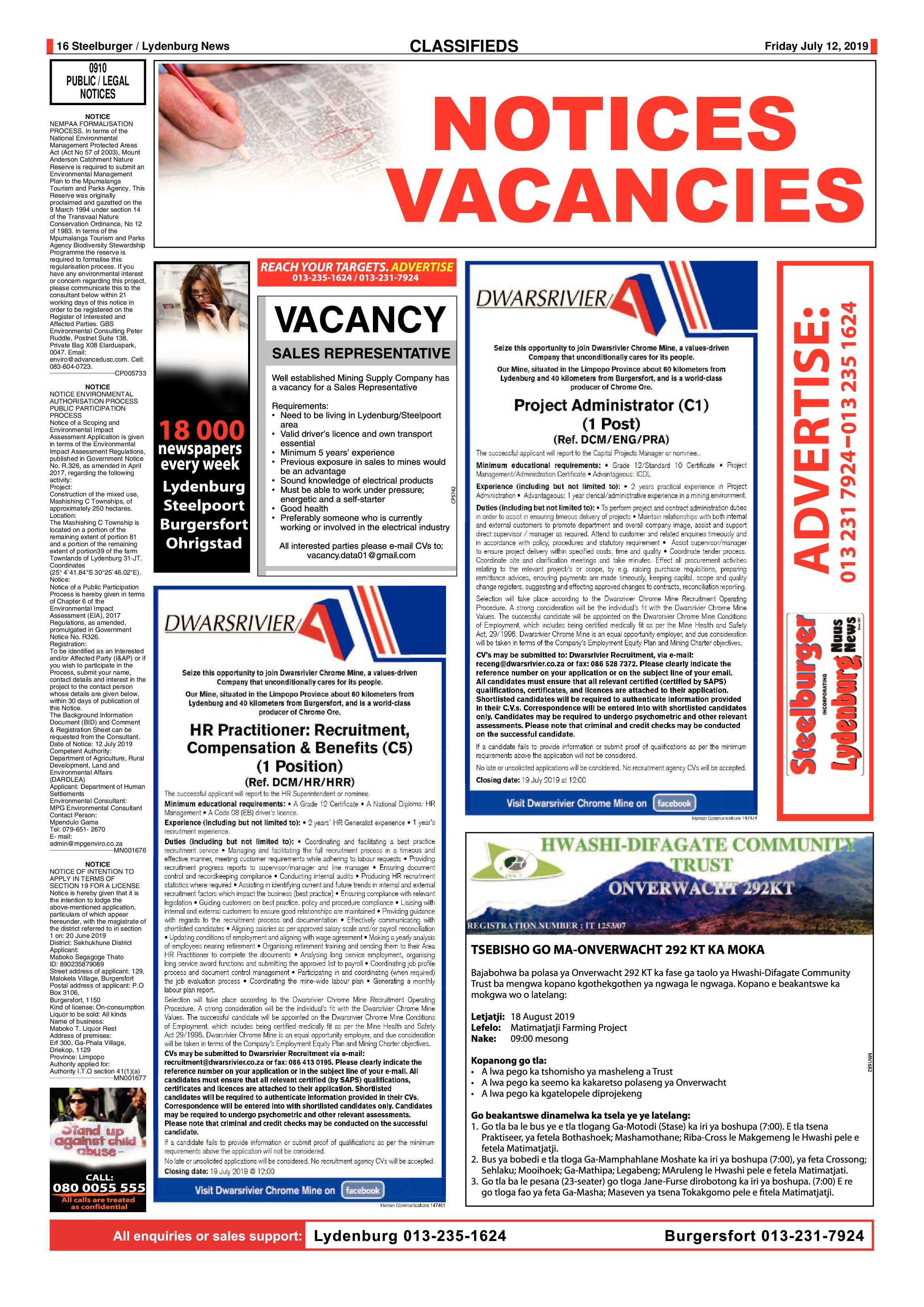 Steelburger News 12 July 2019 page 16