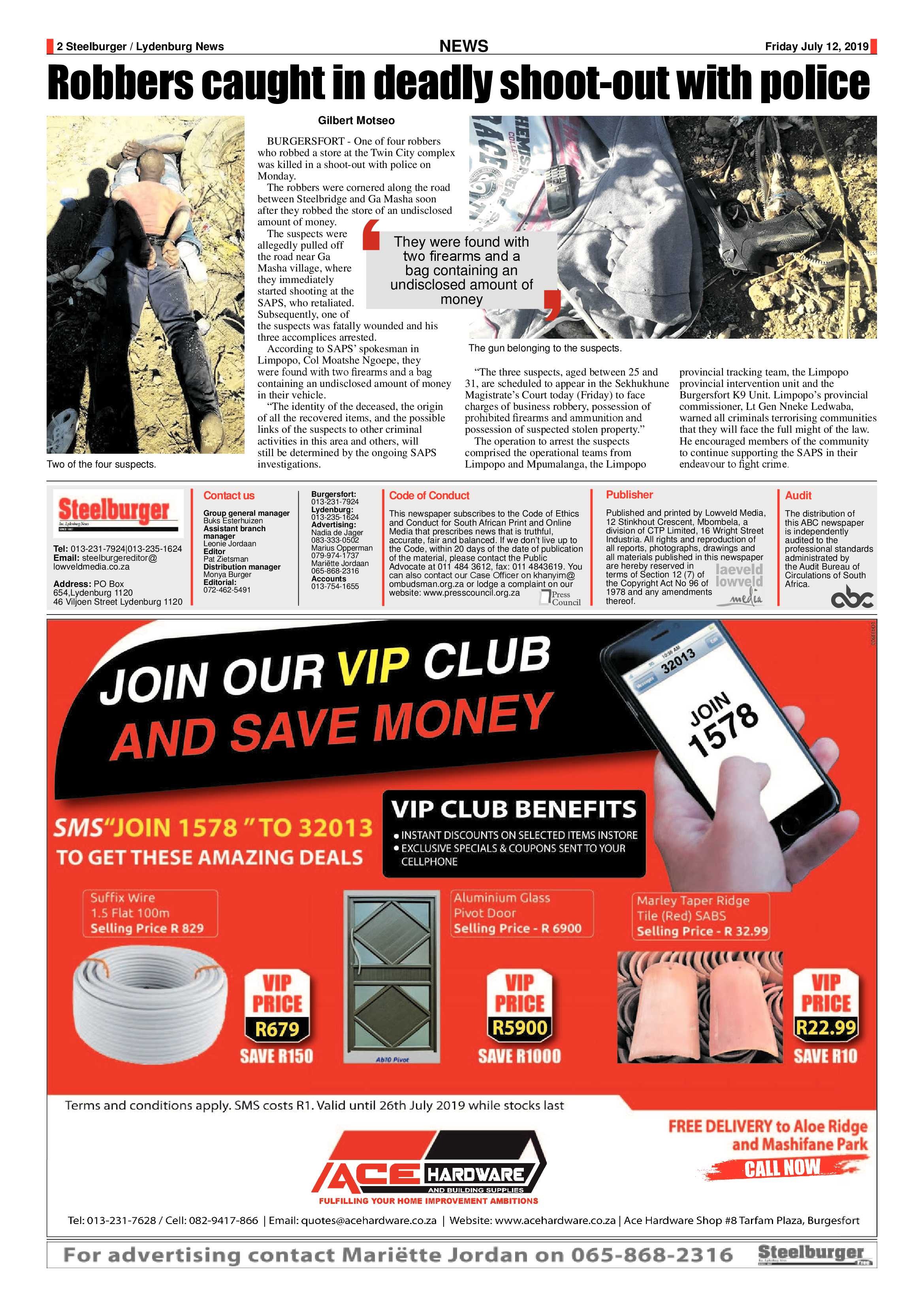 Steelburger News 12 July 2019 page 2
