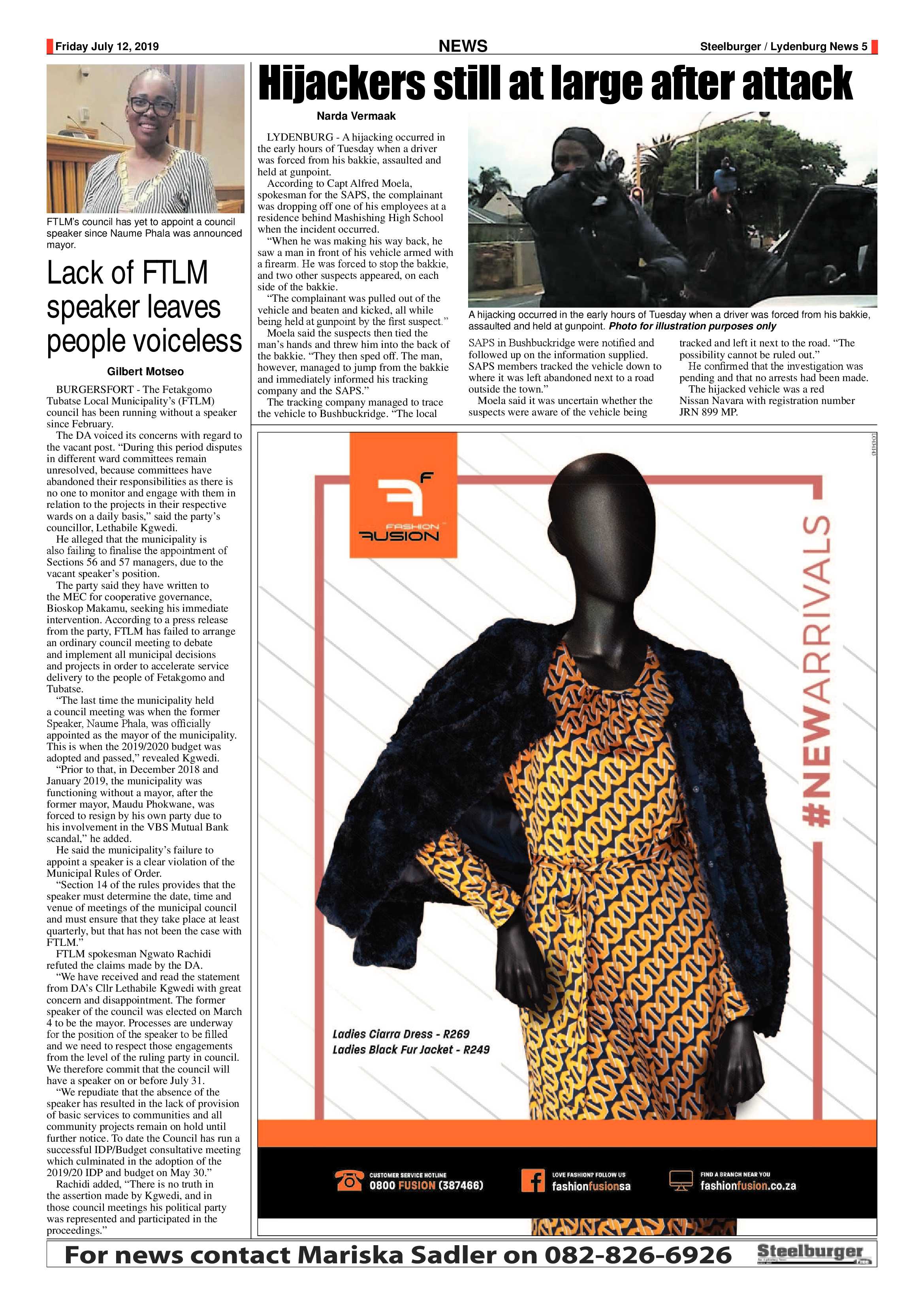 Steelburger News 12 July 2019 page 5