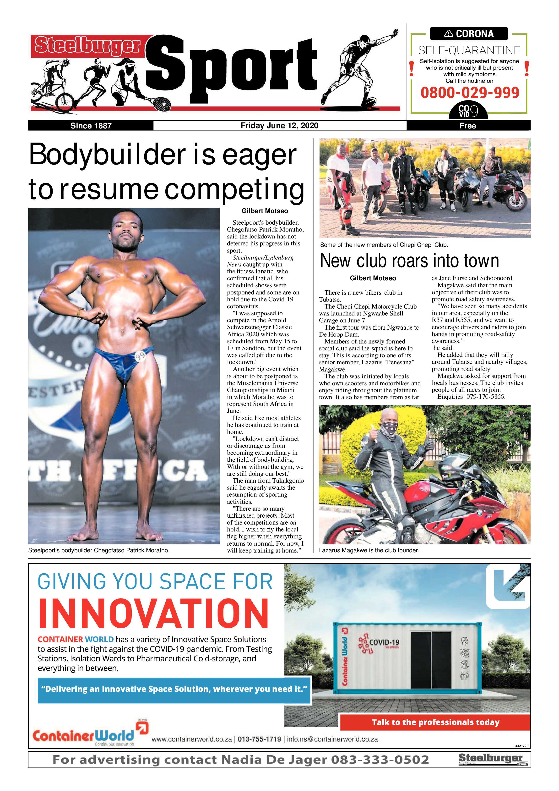 Steelburger news 12 June 2020 page 12