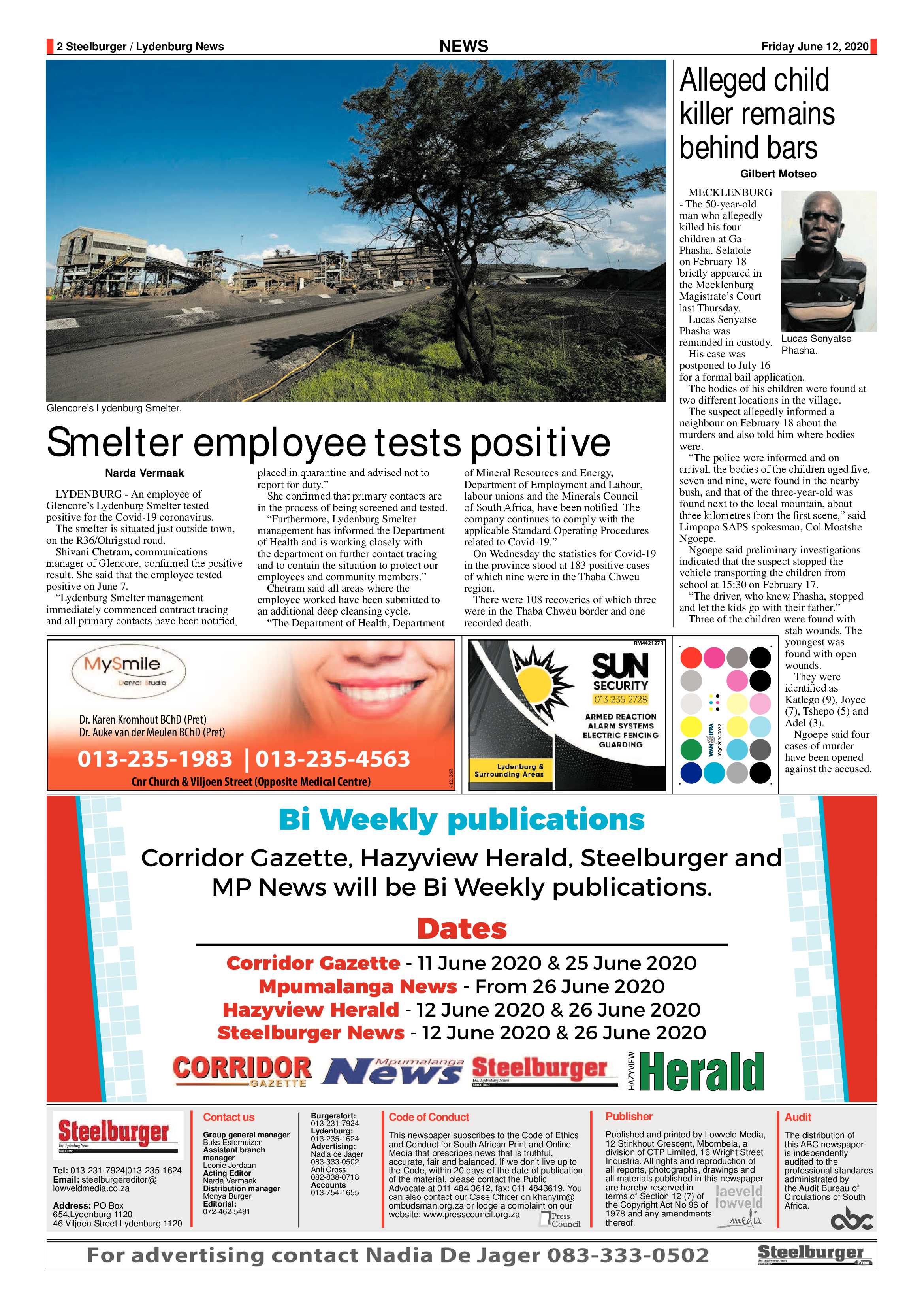 Steelburger news 12 June 2020 page 2