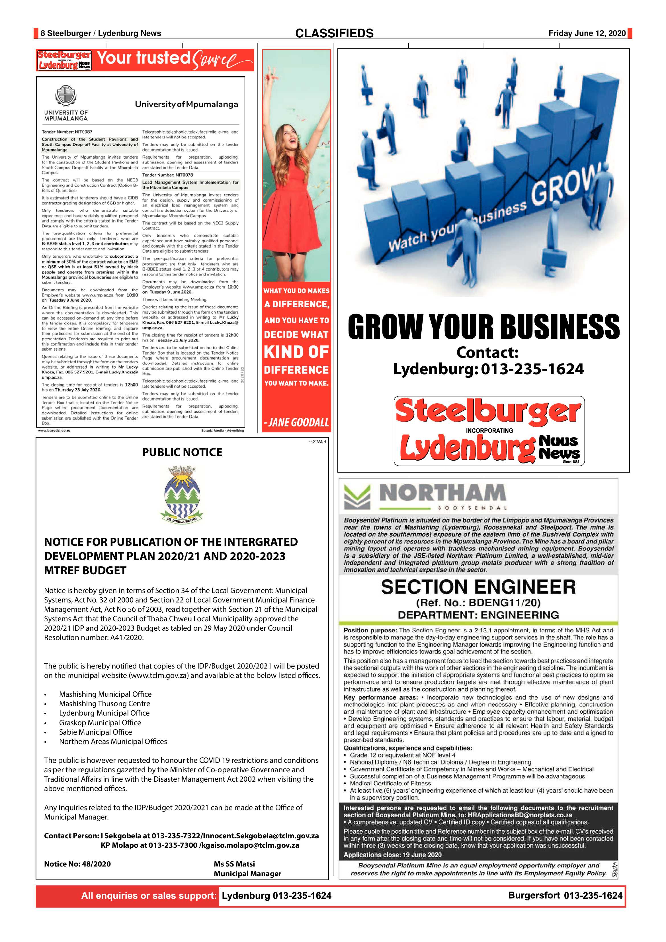 Steelburger news 12 June 2020 page 8