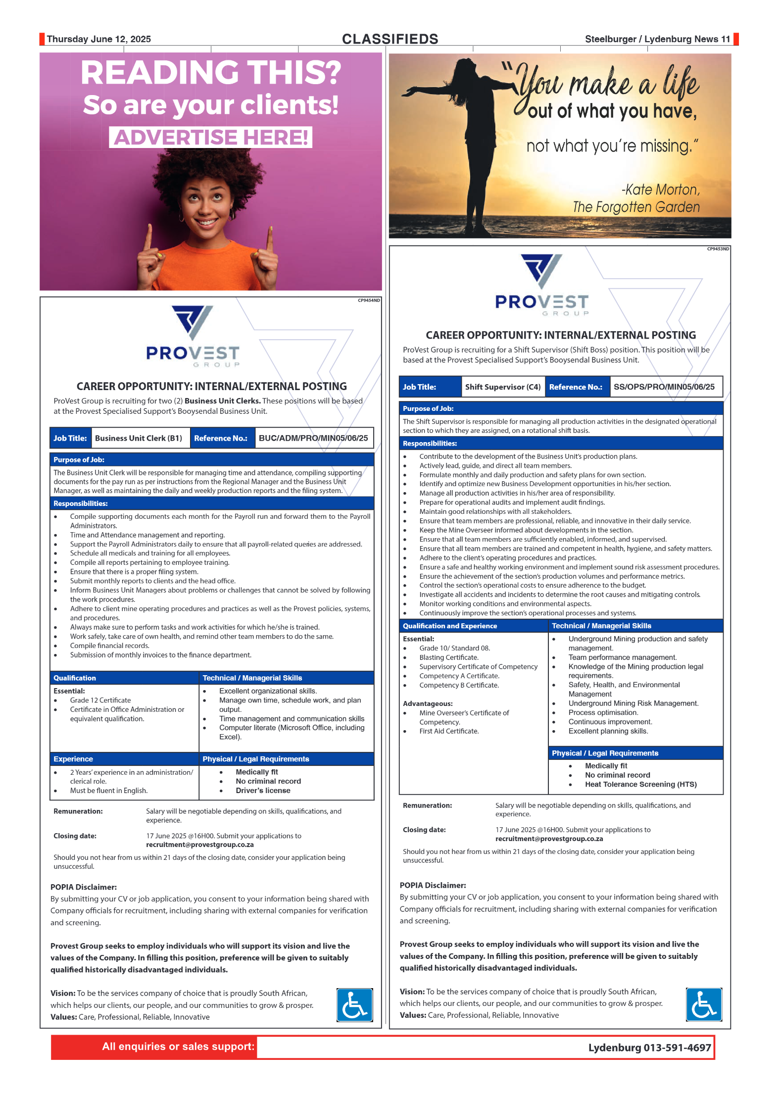 Steelburger News 12 June 2025 page 11