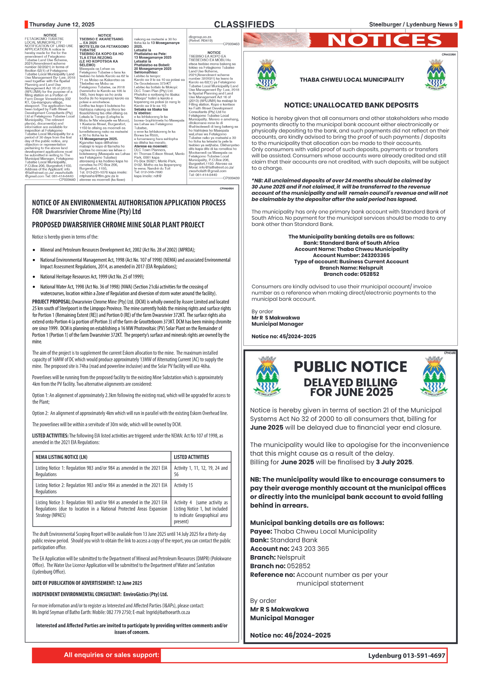 Steelburger News 12 June 2025 page 9