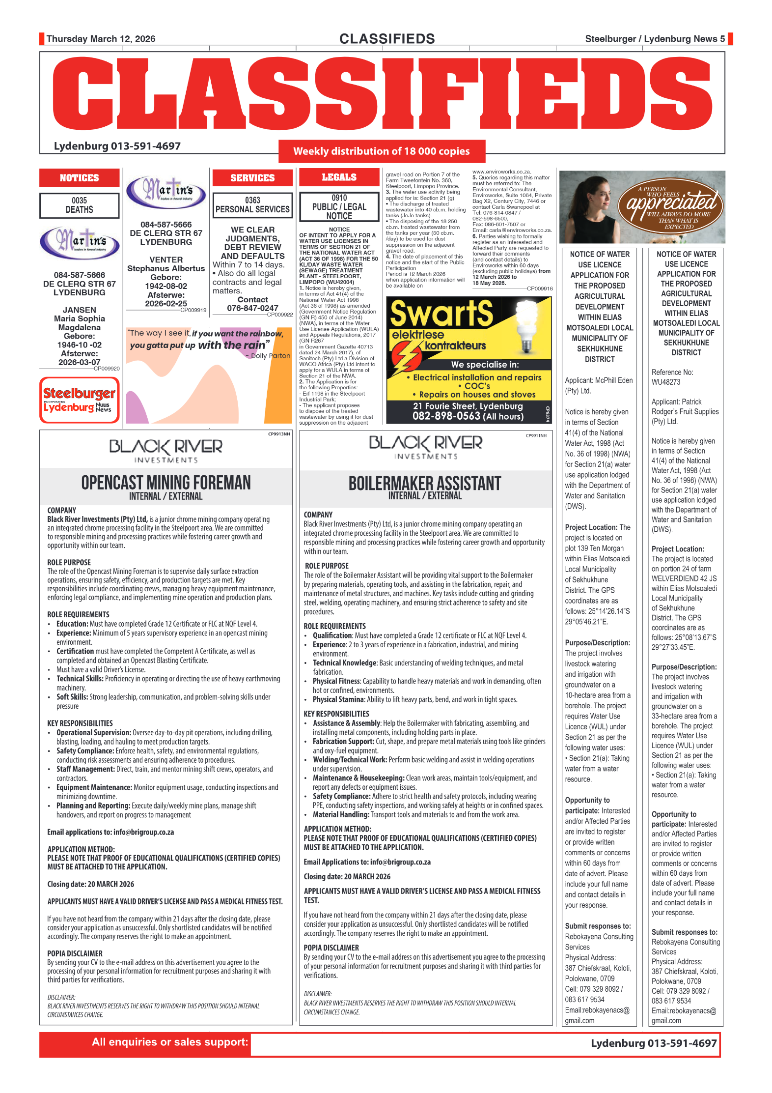 Steelburger News 12 March 2026 page 5