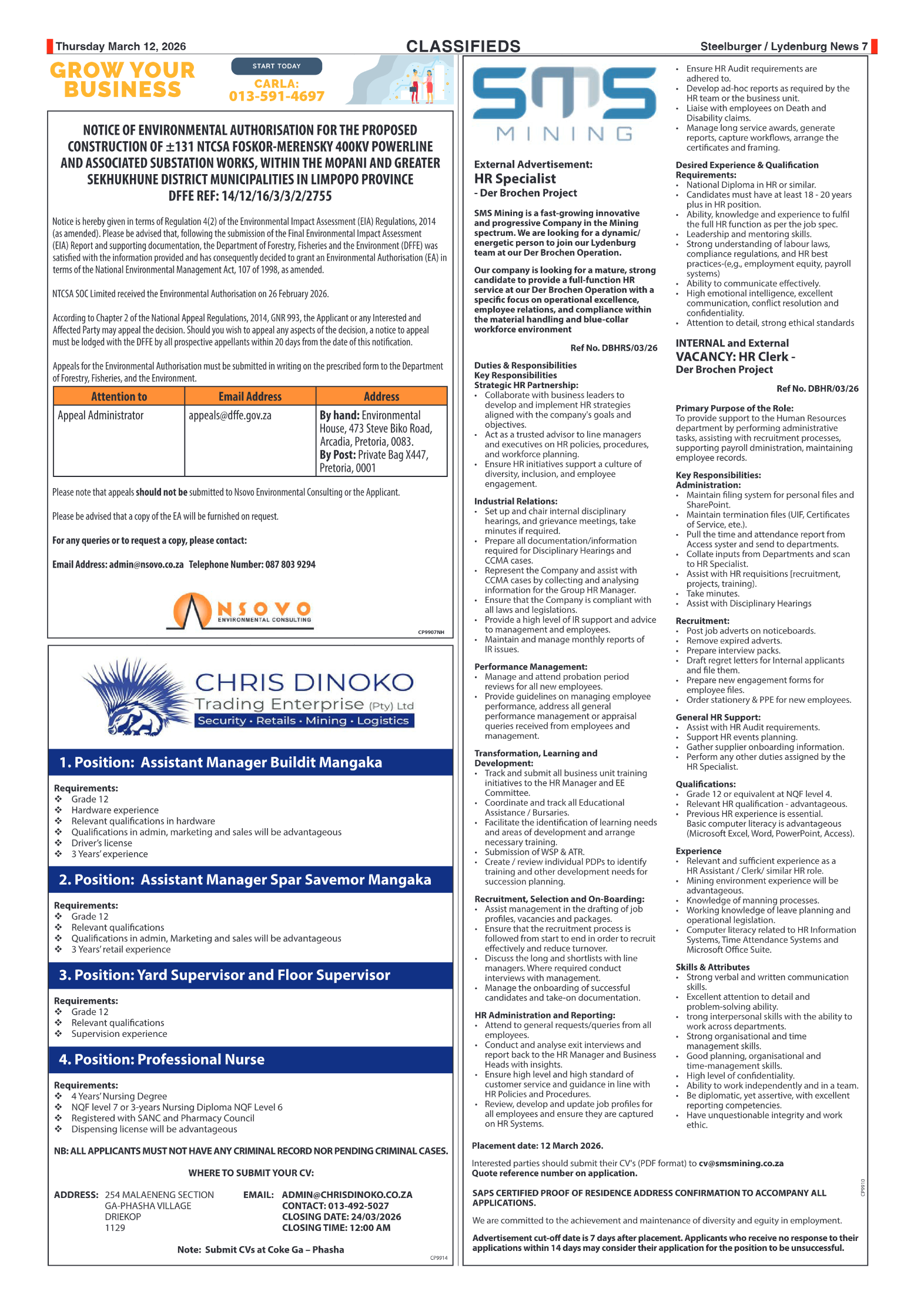 Steelburger News 12 March 2026 page 7