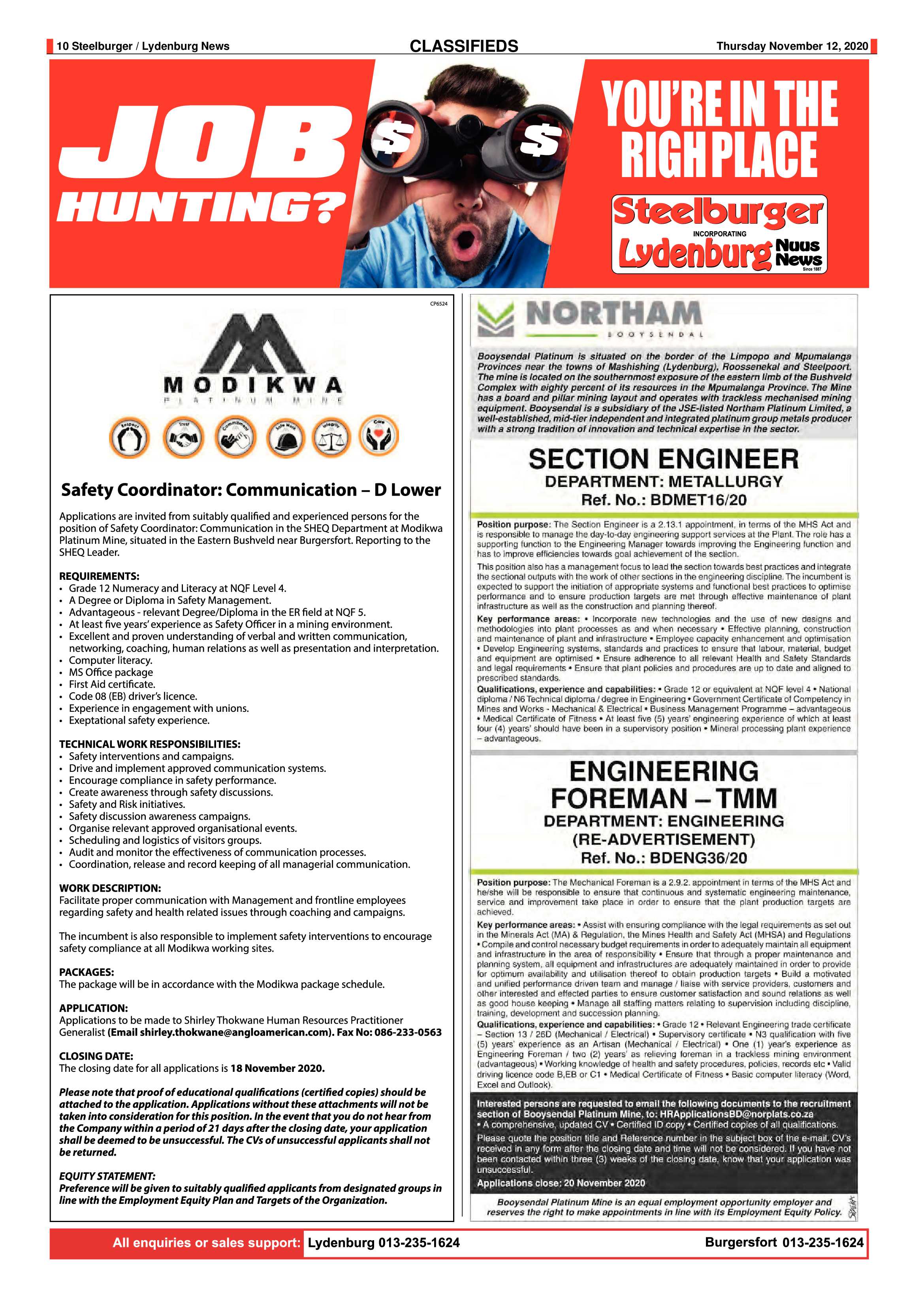 Steelburger News 12 November 2020 page 10